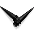 Black Matte Acrylic Straight Taper Set Available in Sizes 12G to 00G - Image 4