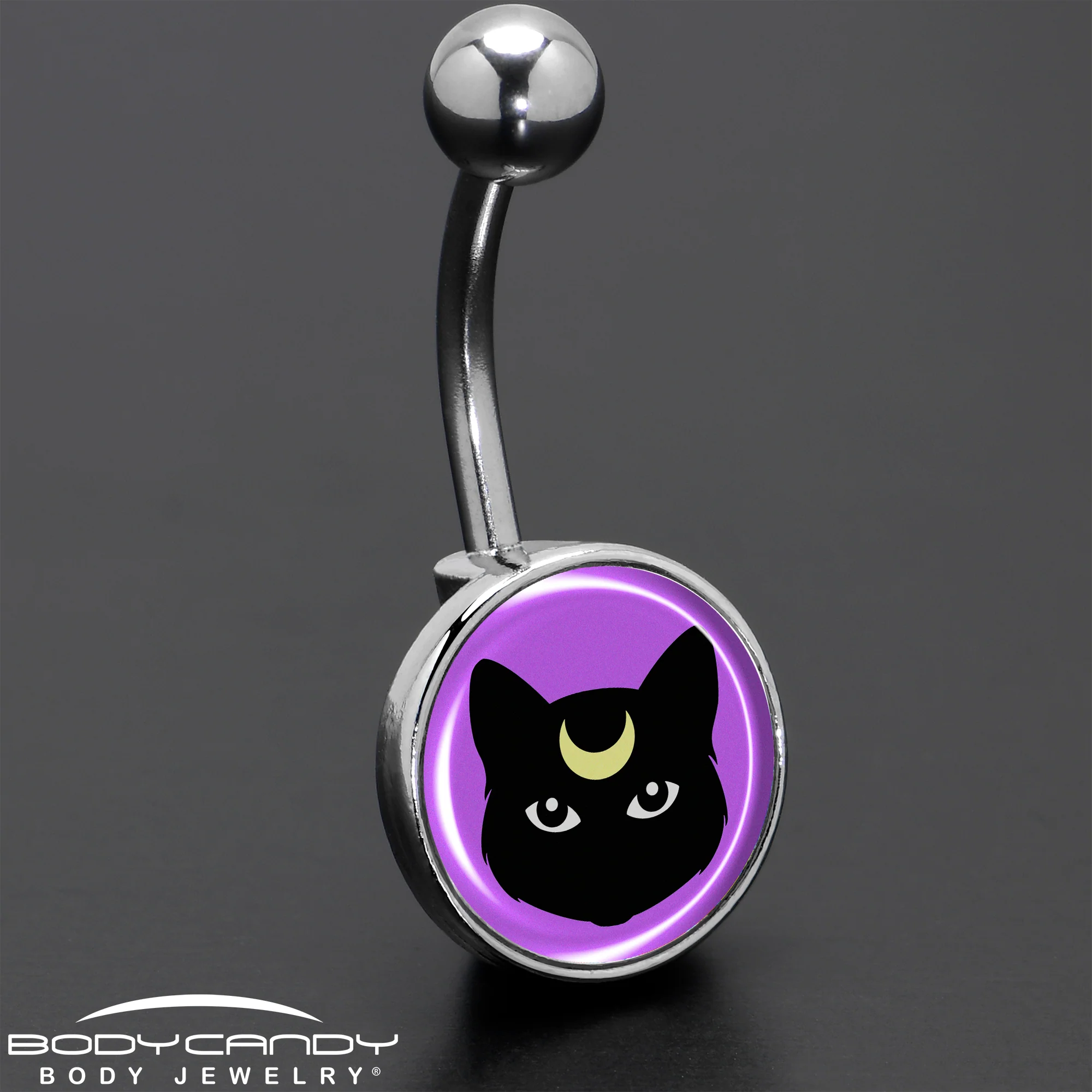 Black Mystic Kitty Cat Belly Ring by Onyx O - Image 8