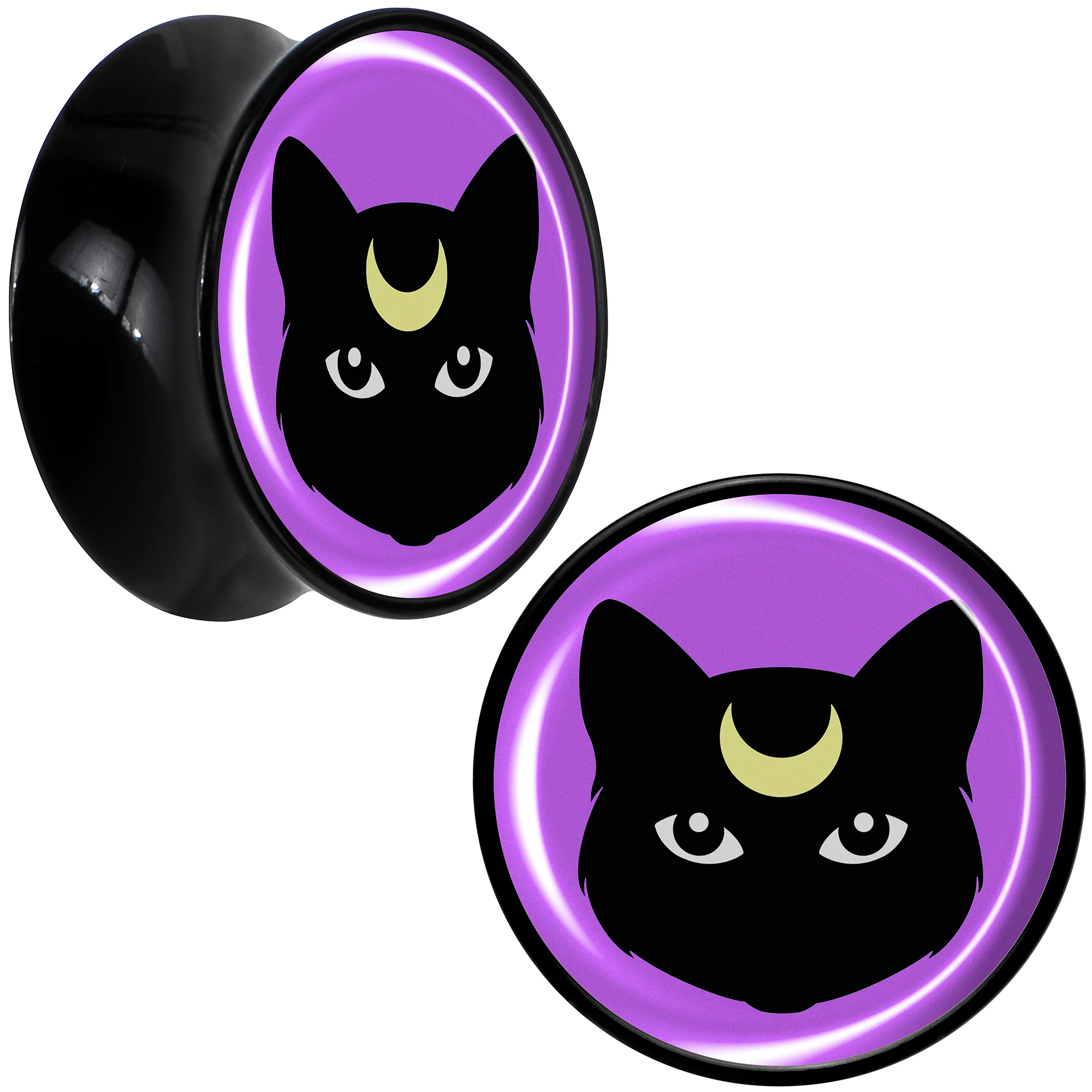 Black Mystic Kitty Cat Black Acrylic Saddle Plug Set by Onyx O - Image 12