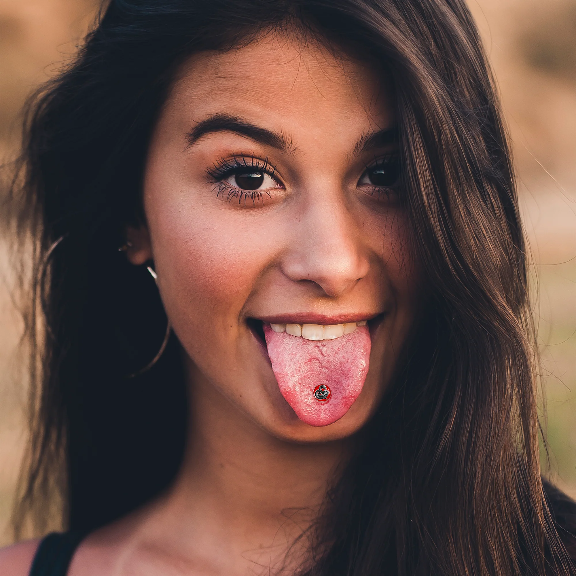 Black Snake Barbell Tongue Ring by Onyx O - Image 3