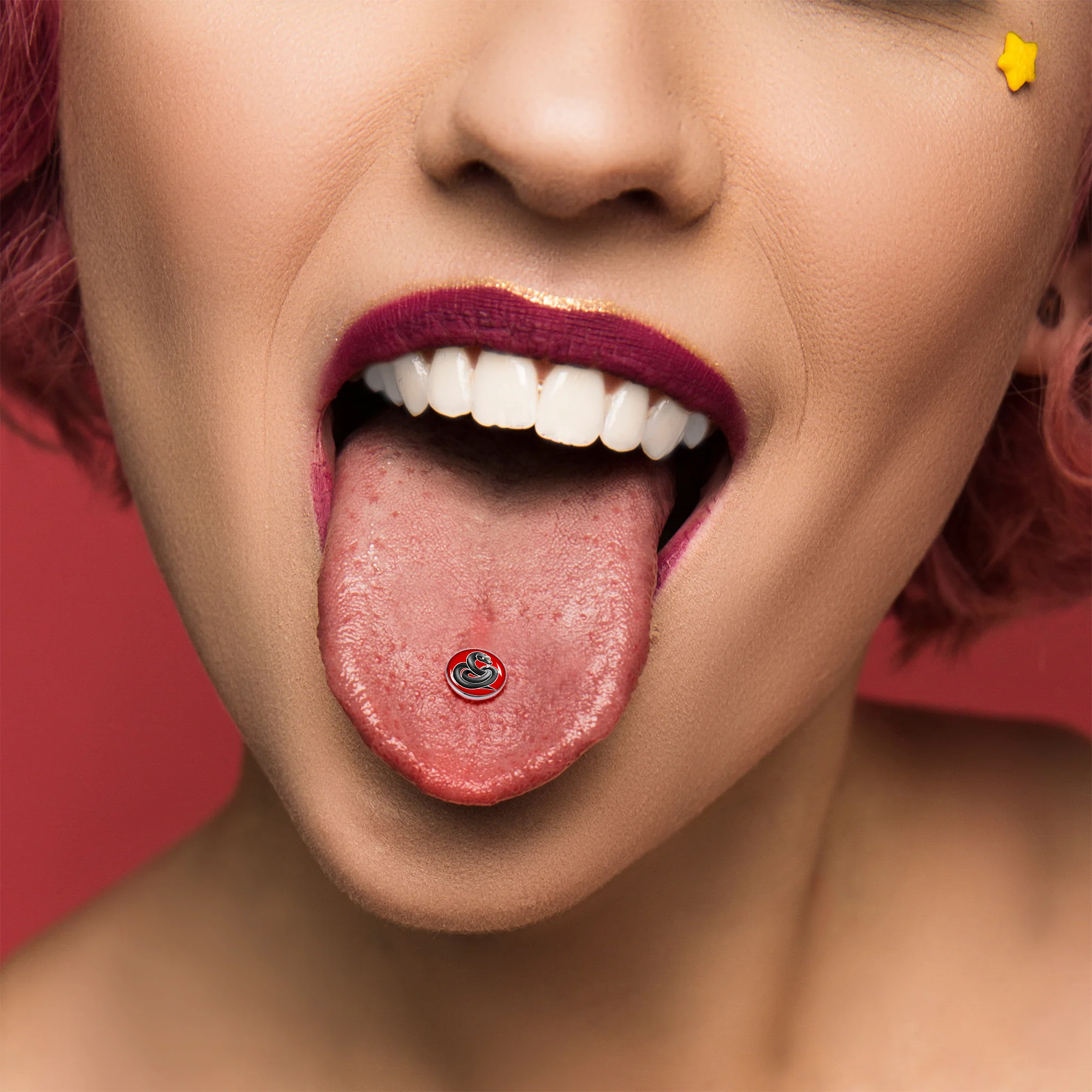 Black Snake Barbell Tongue Ring by Onyx O - Image 6