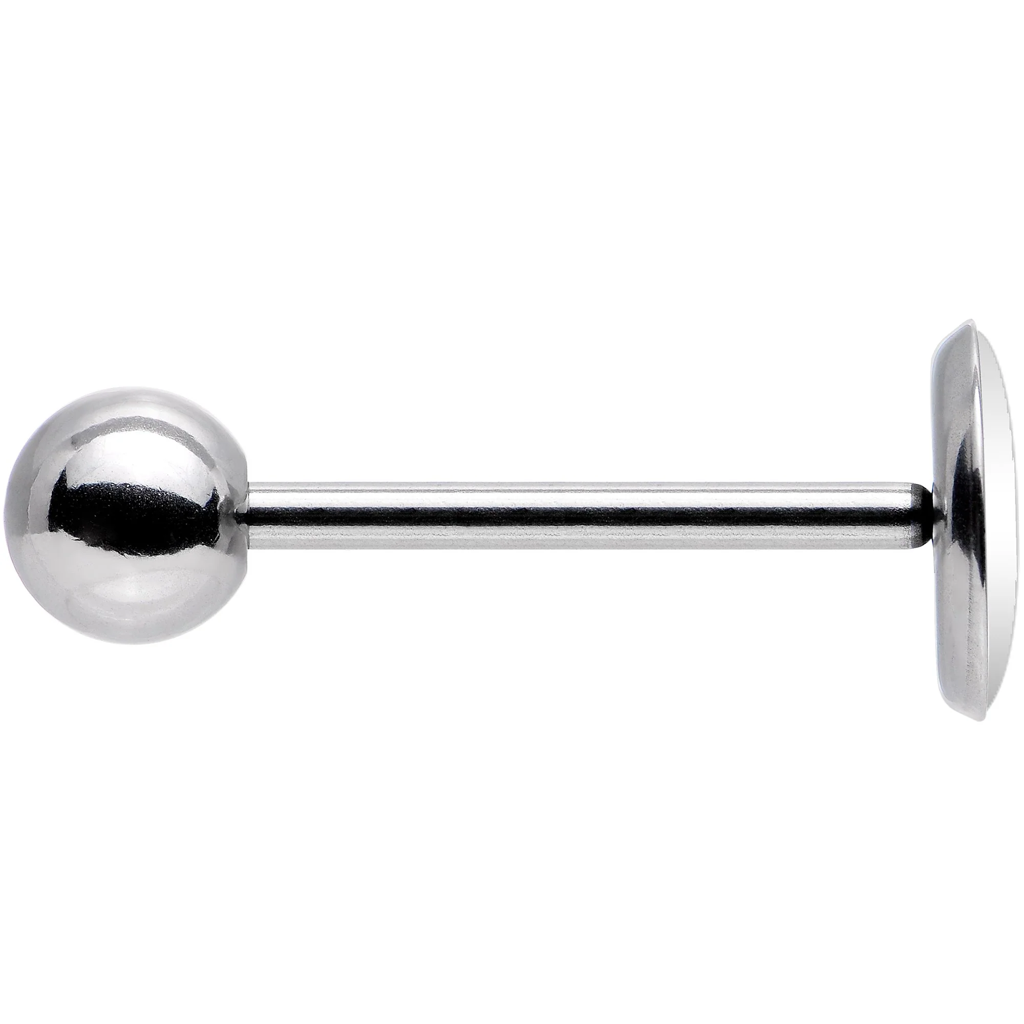 Black White Leopard Eyes Barbell Tongue Ring - Image 3