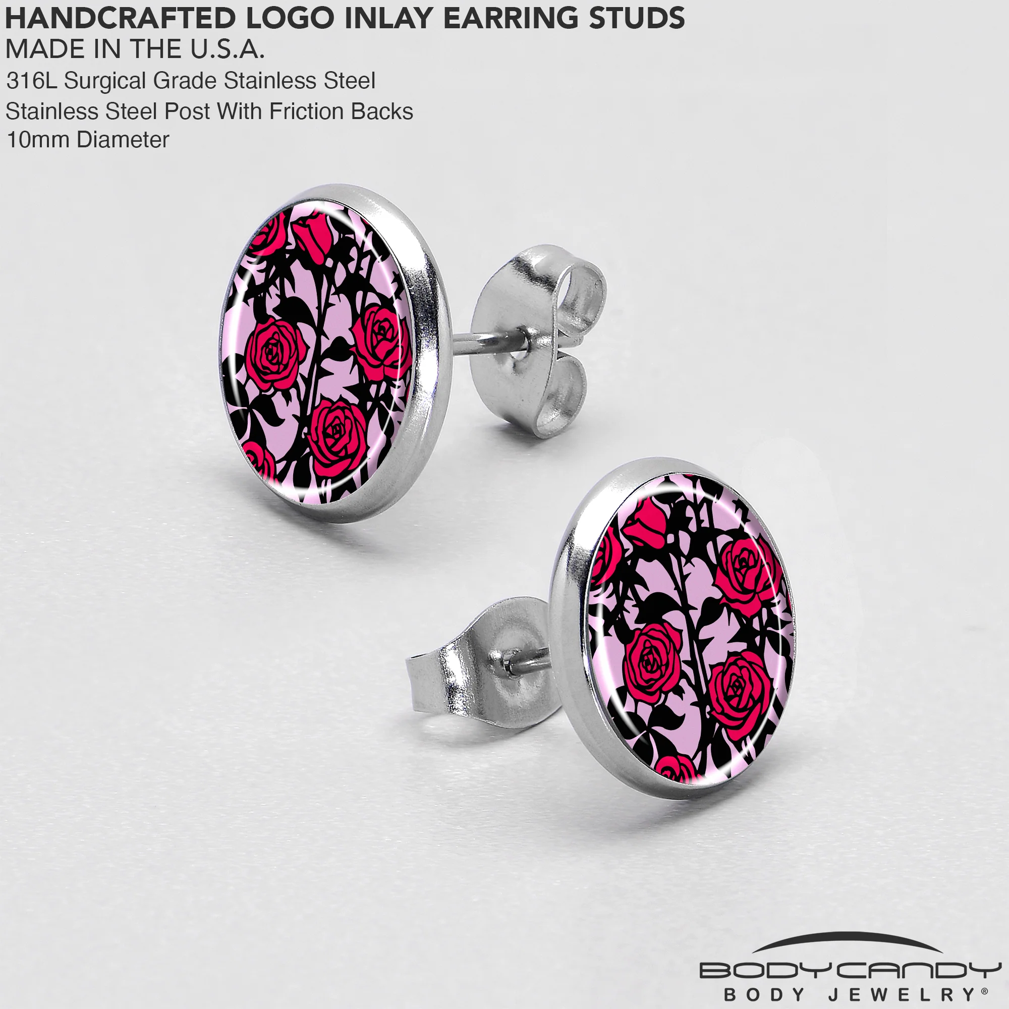 Blossom Creation Floral Love of Roses Stud Earrings by Onyx O - Image 7