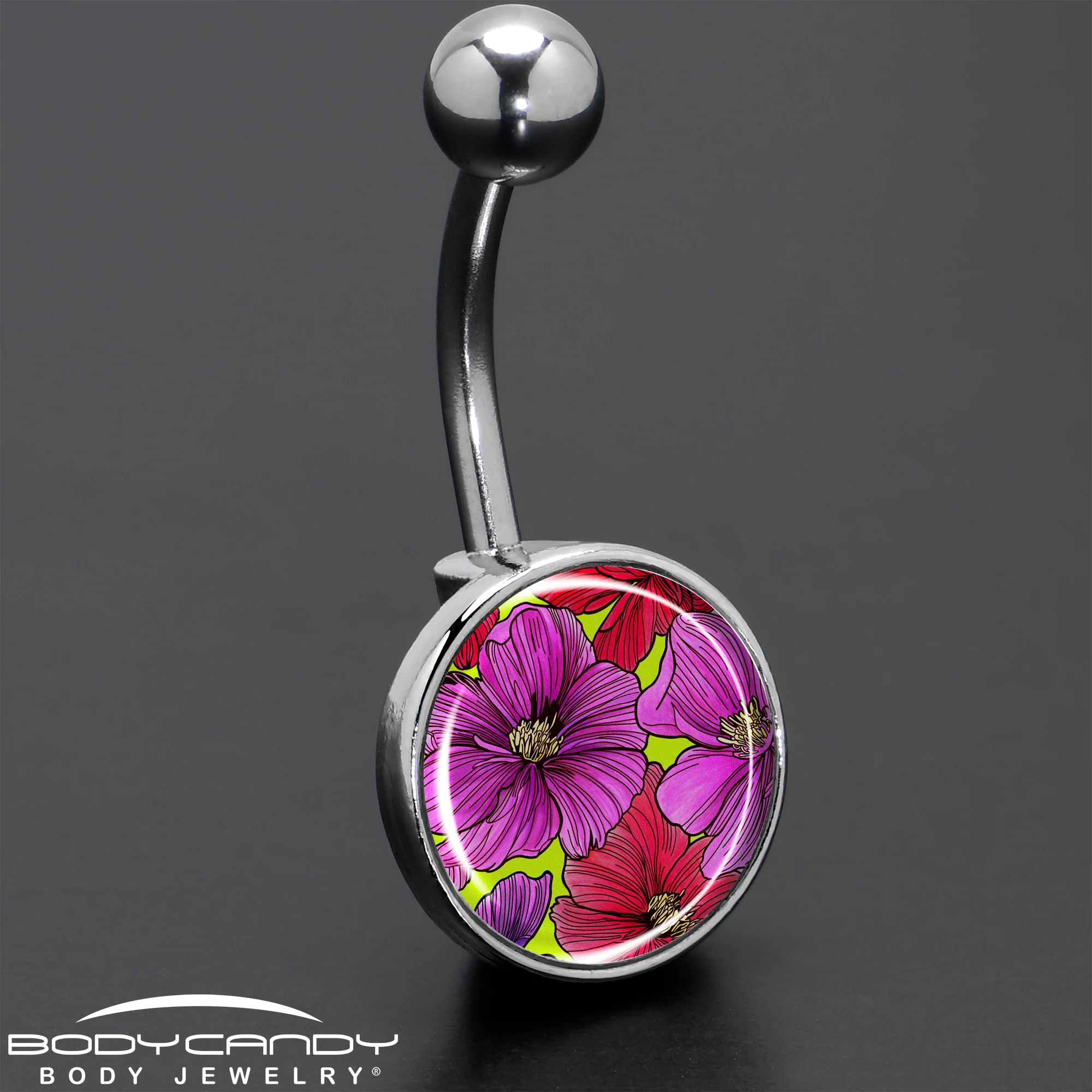 Blossom Creation Tropical Floral Flowers Belly Ring by Onyx O - Image 8