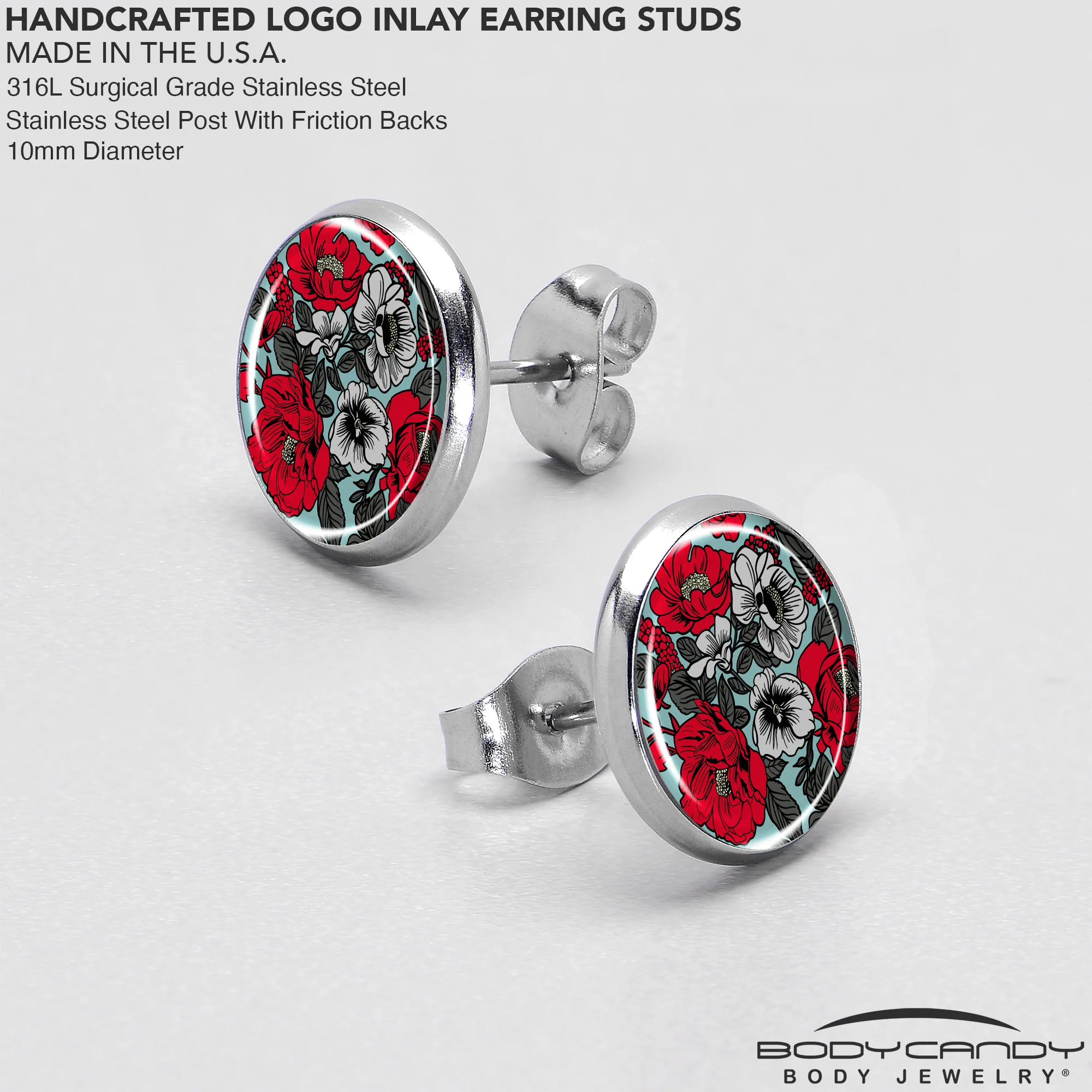 Blossom Creation Vibrant Bloom of Flowers Stud Earrings by Onyx O - Image 7