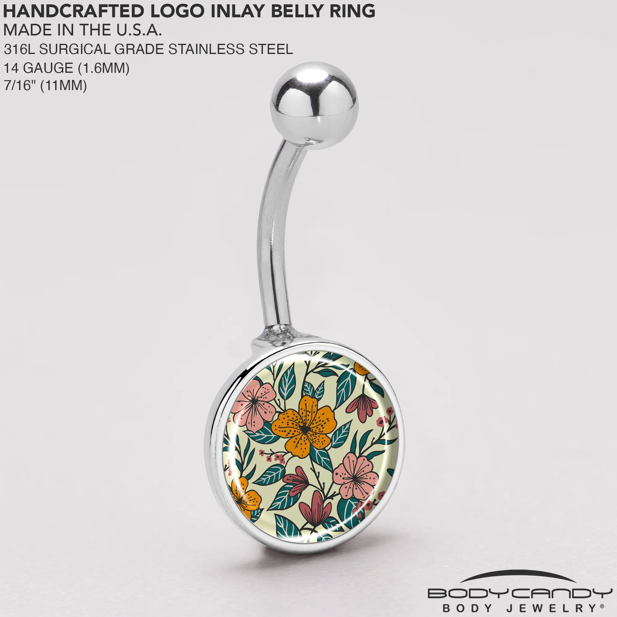 Blossom Creation Wildflower Flowers Belly Ring by Onyx O - Image 5