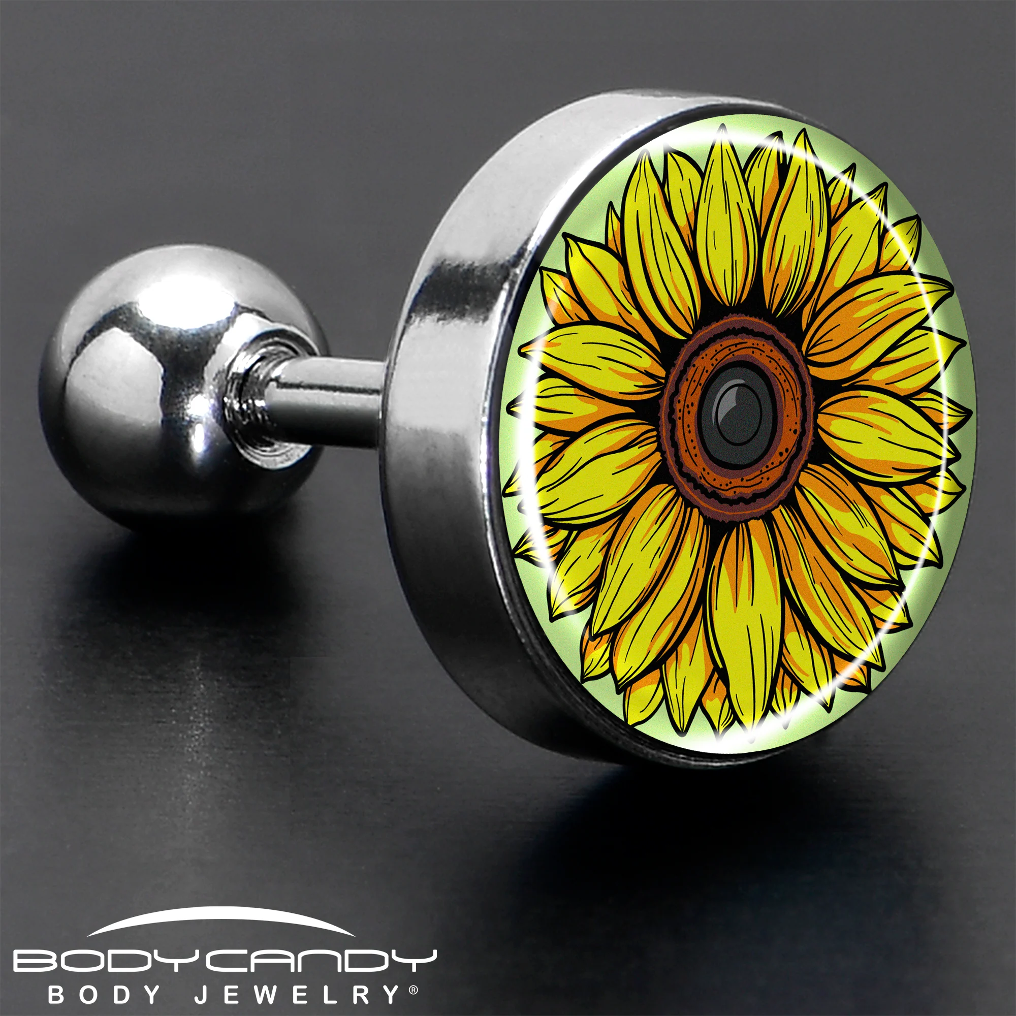 Blossom Creation Yellow Sunflower Tragus Cartilage Earring by Onyx O - Image 7