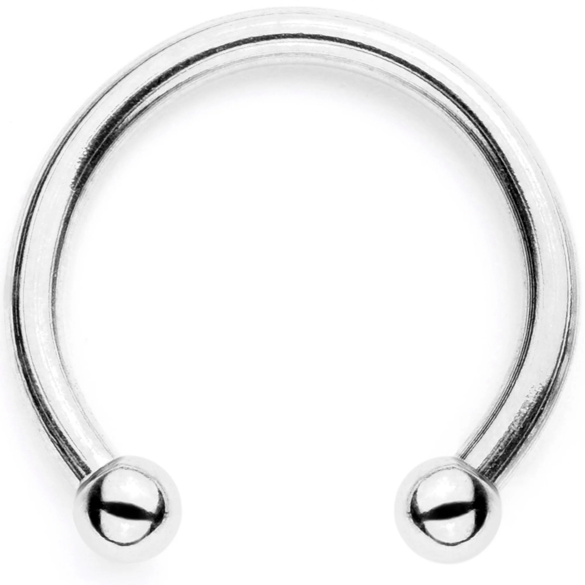 16G Blue Faux Opal Twisted Horseshoe Clip On Fake Septum Ring Set - Image 4