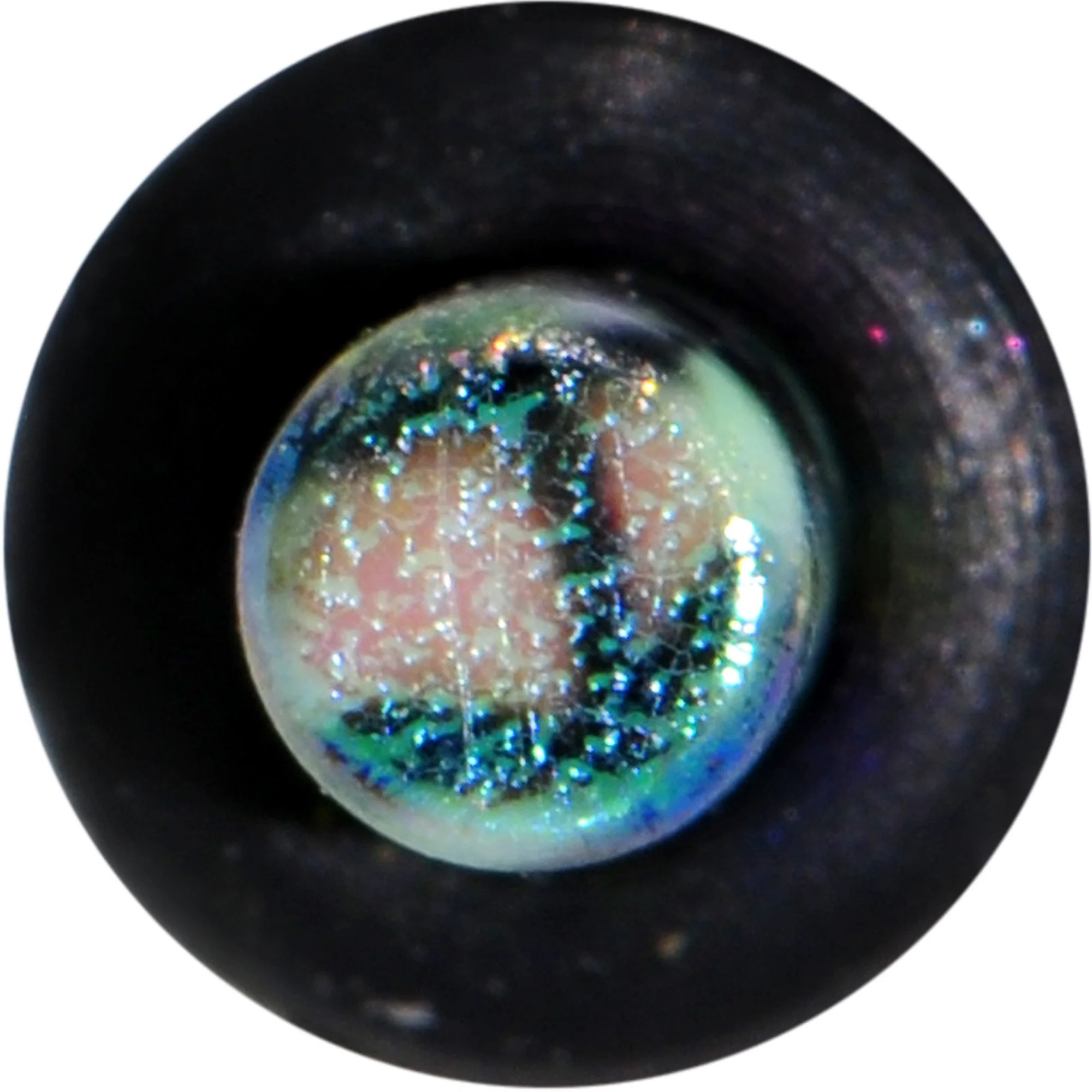 Green Blue Acrylic Mermaid Scale Straight Plug Set 14G to 8G - Image 3