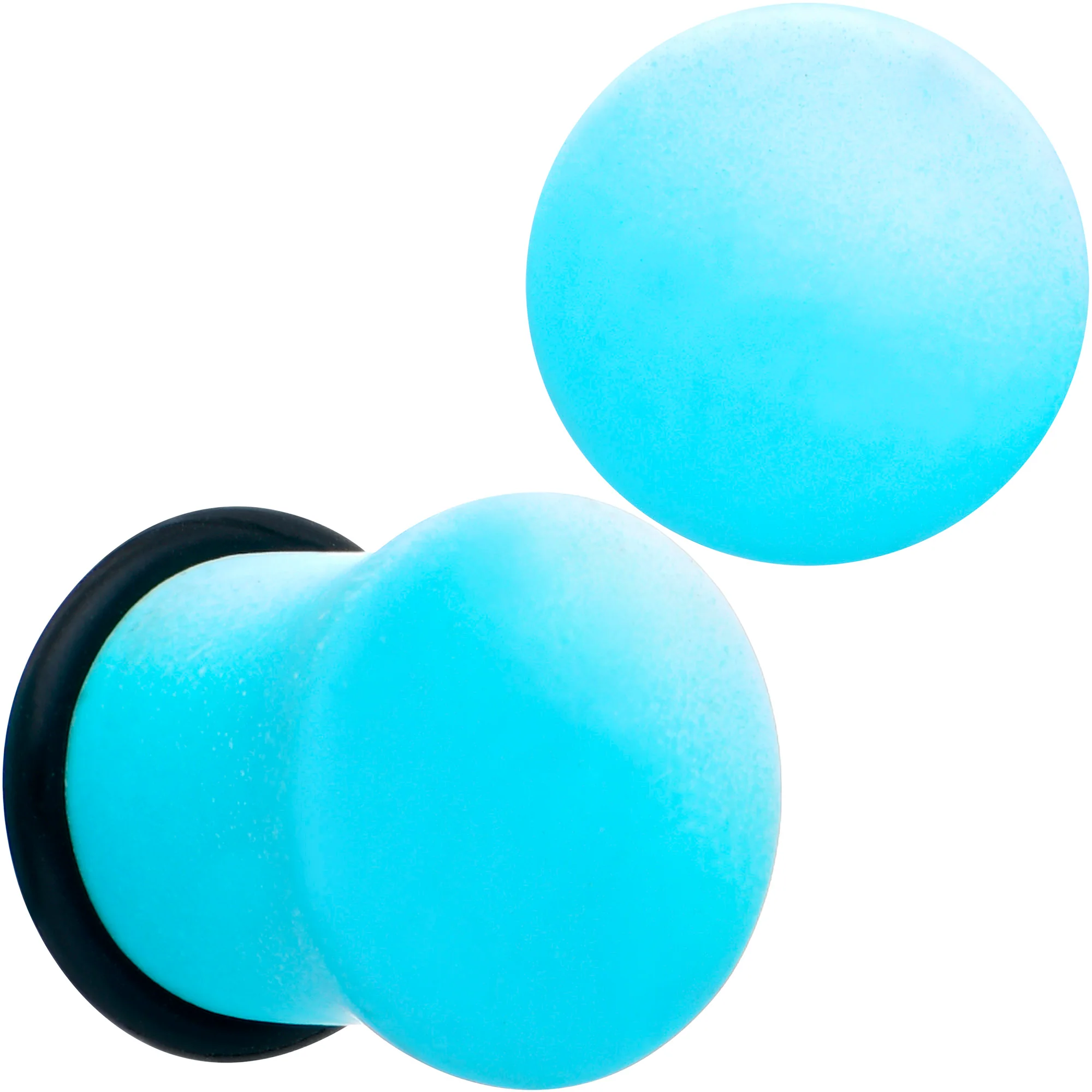 Blue White Ombre Matte Acrylic Single Flare Plug Set - Image 11