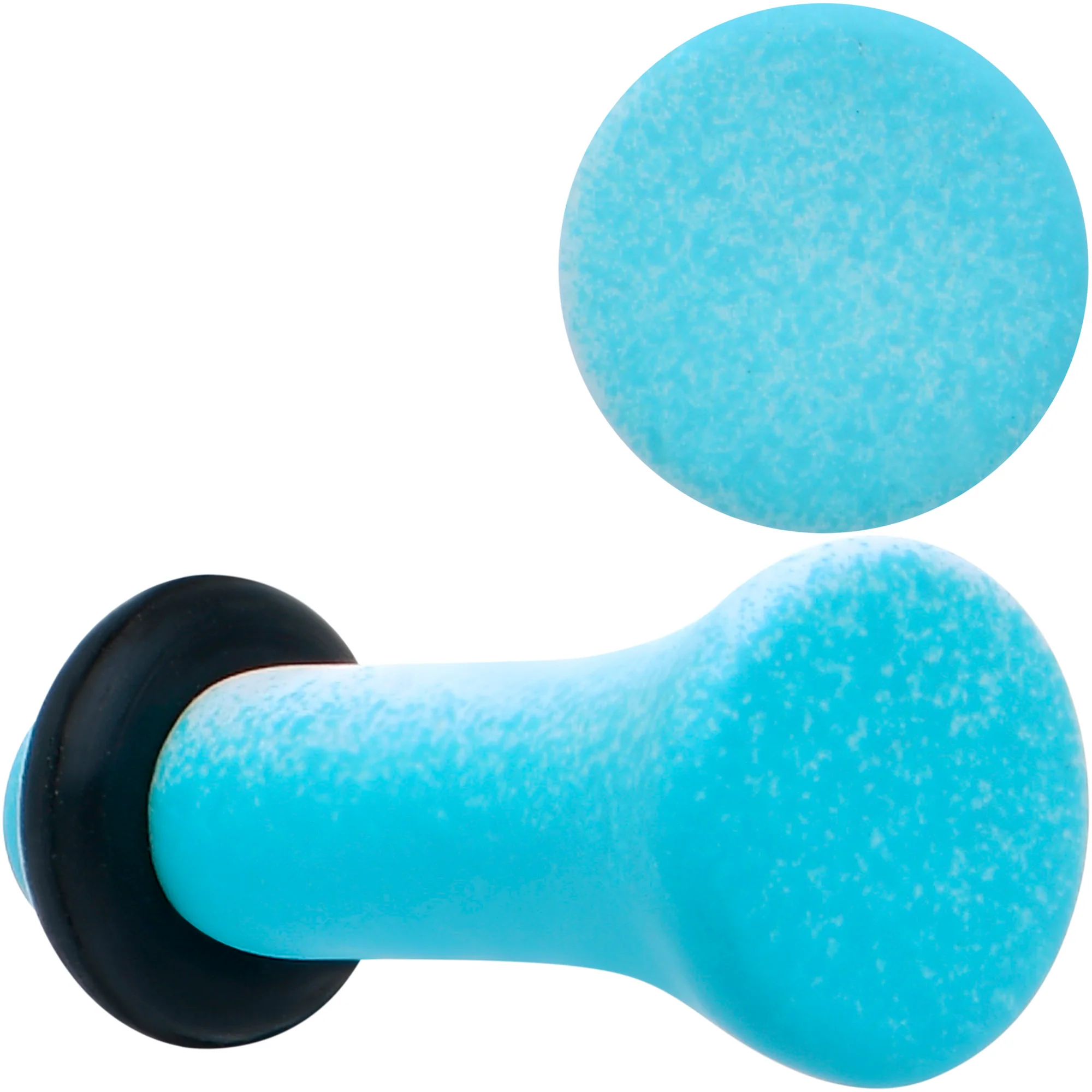 Blue White Ombre Matte Acrylic Single Flare Plug Set - Image 6
