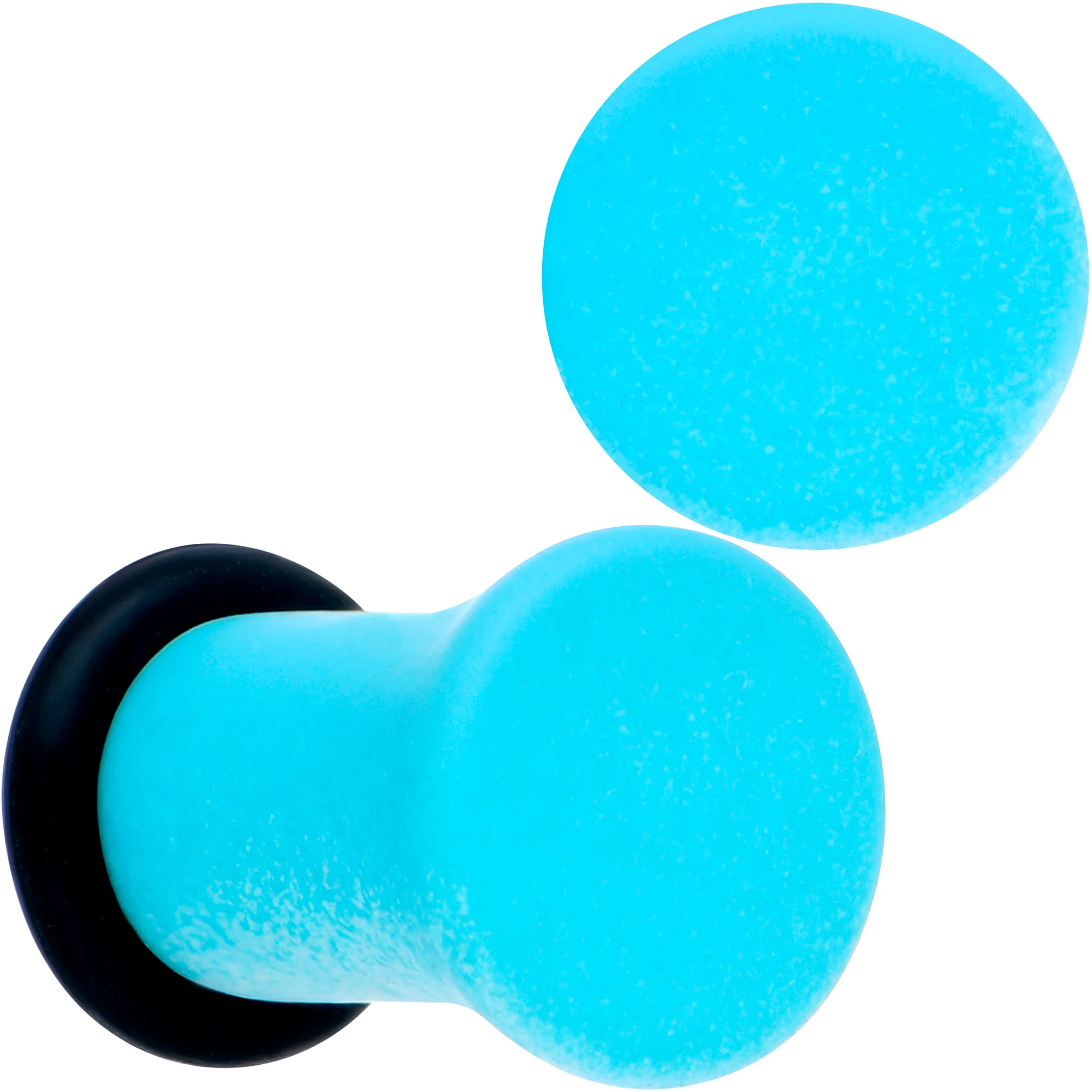 Blue White Ombre Matte Acrylic Single Flare Plug Set - Image 9