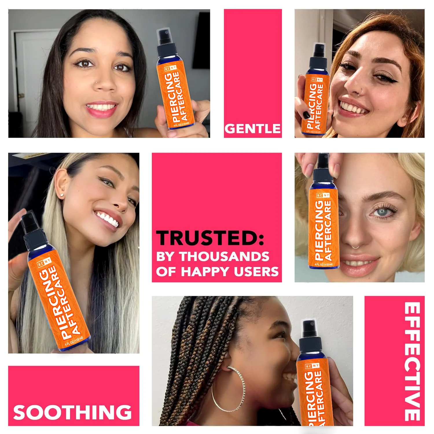 Body Candy 100% Natural Body Piercing Aftercare Solution - Image 2