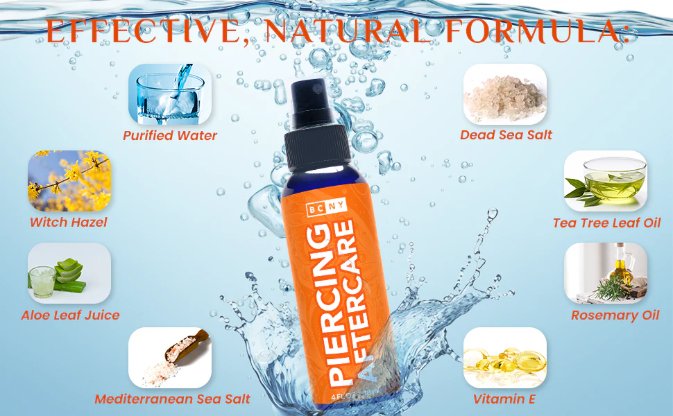 Body Candy 100% Natural Body Piercing Aftercare Solution - Image 6
