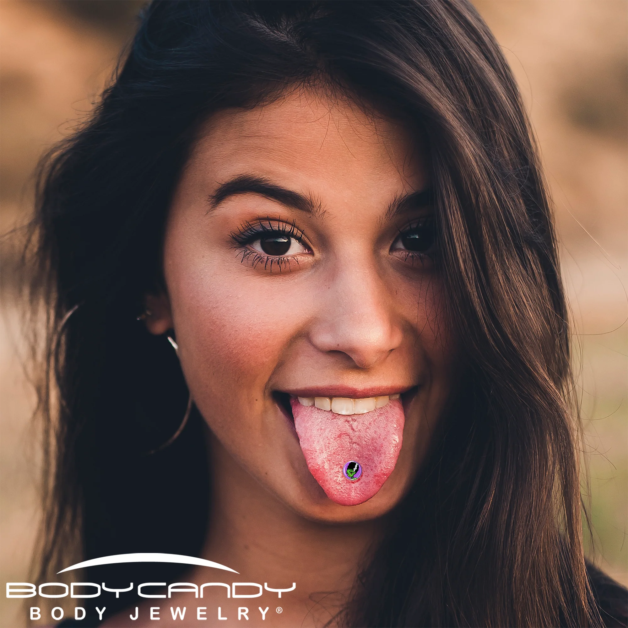 Bride of Frankenstein Barbell Tongue Ring by Onyx O - Image 3