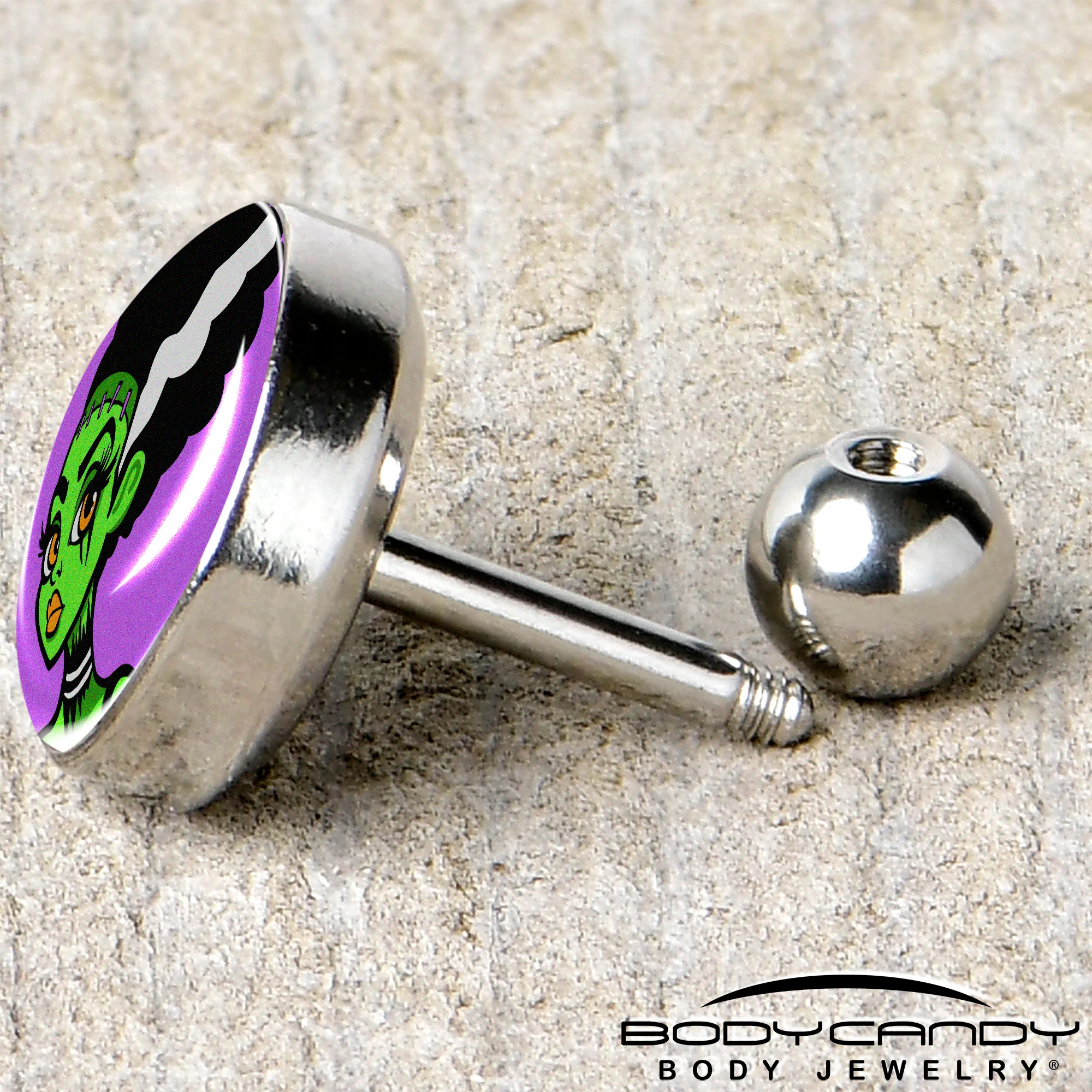 16G 1/4 Bride of Frankenstein Tragus Cartilage Earring by Onyx O - Image 5