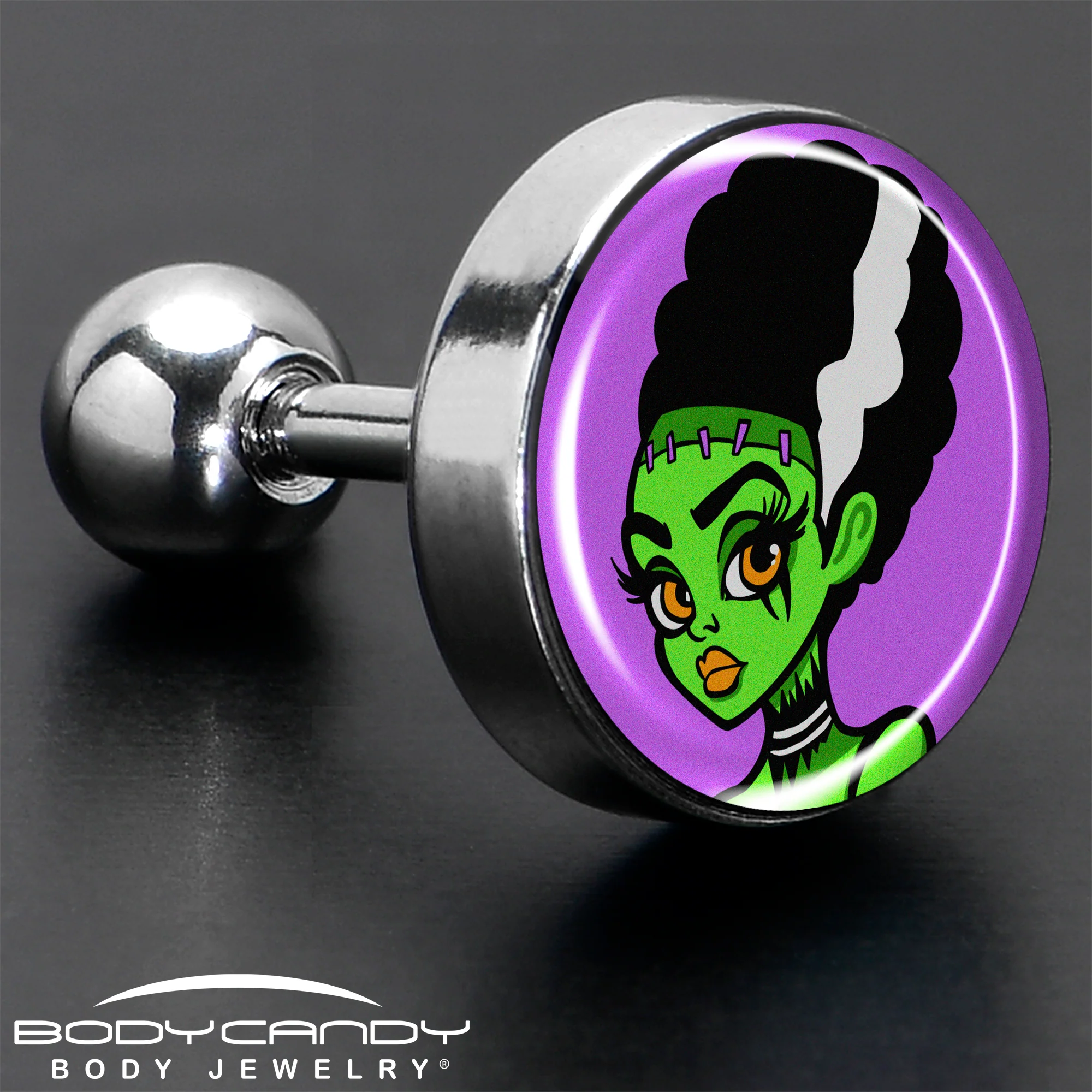 16G 1/4 Bride of Frankenstein Tragus Cartilage Earring by Onyx O - Image 7