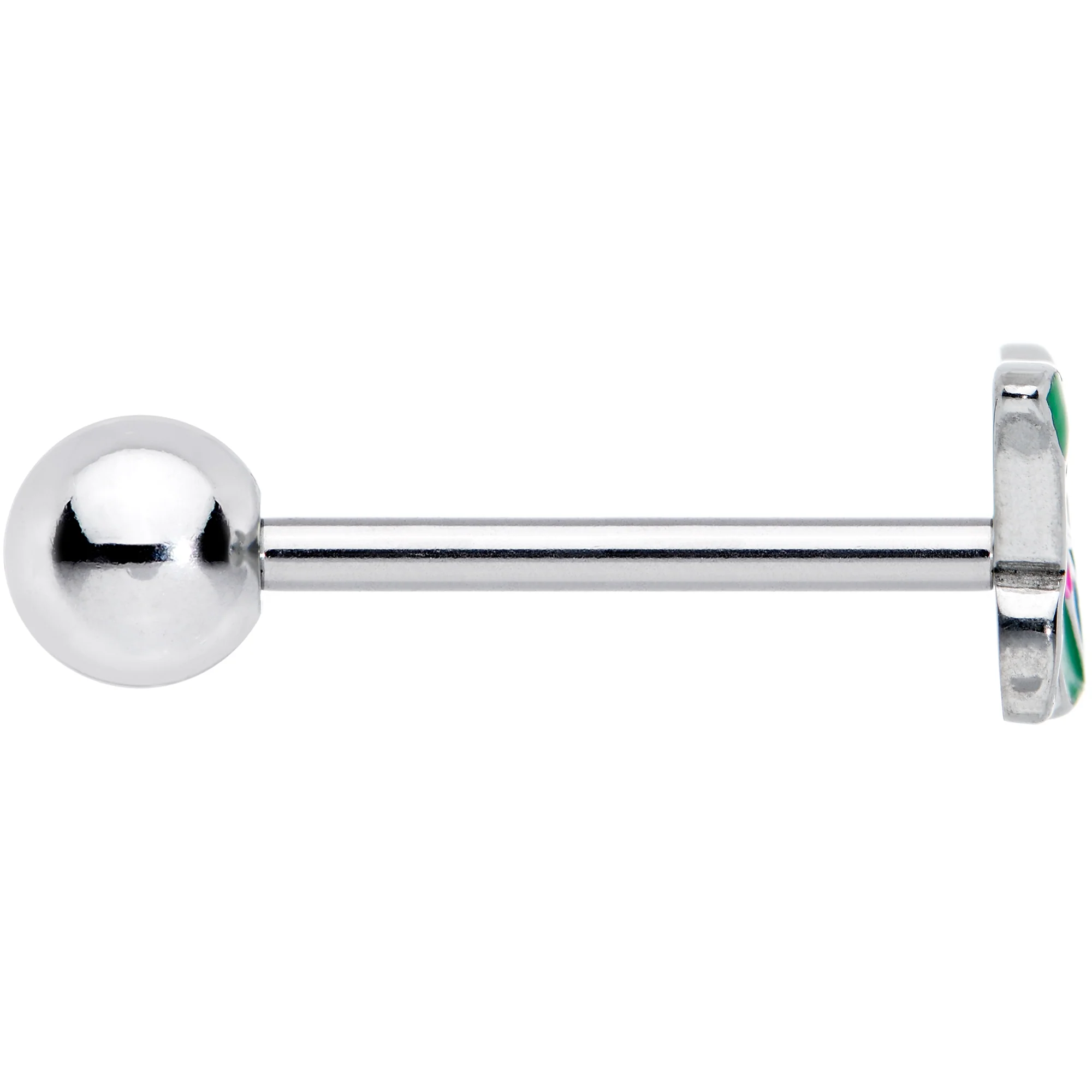 Brilliant Butterfly Barbell Tongue Ring - Image 3