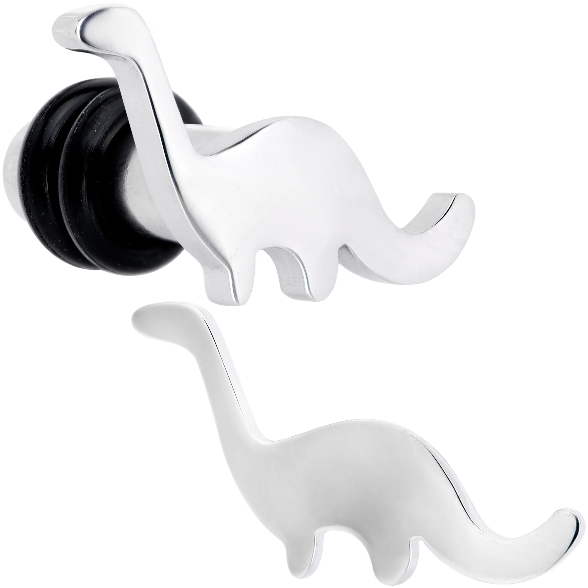 Brontosaurus Dinosaur Single Flare Plug Set 14G to 4G - Image 10