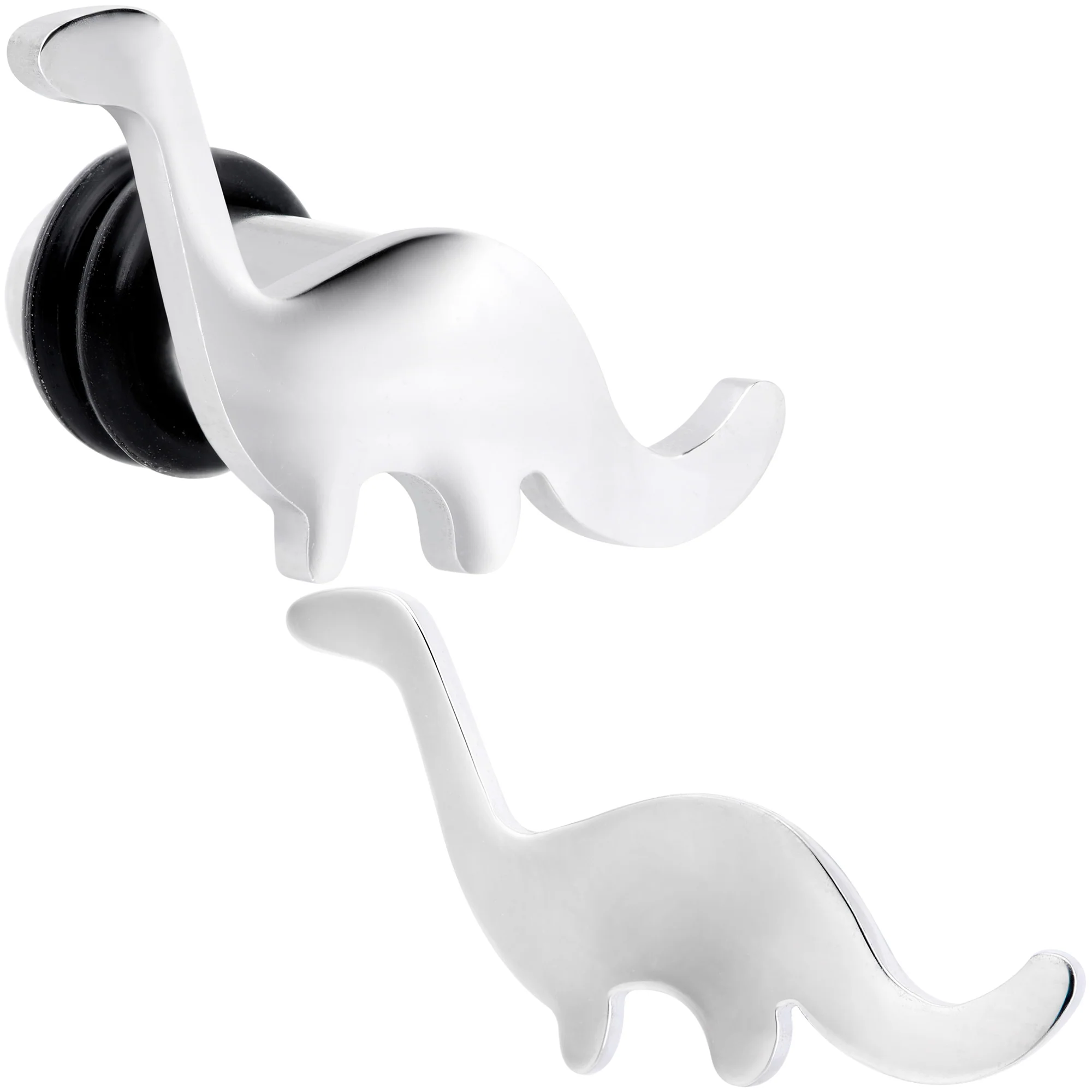 Brontosaurus Dinosaur Single Flare Plug Set 14G to 4G - Image 11