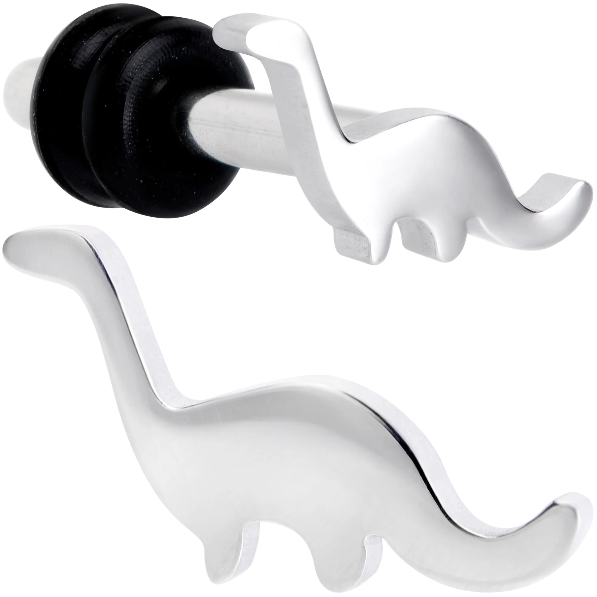 Brontosaurus Dinosaur Single Flare Plug Set 14G to 4G - Image 6