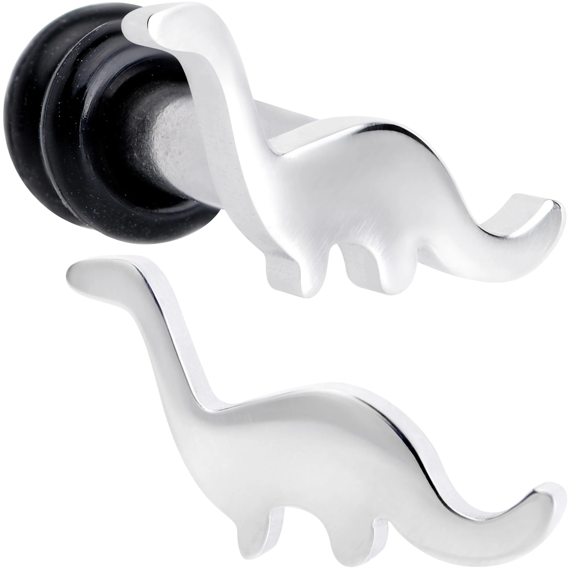 Brontosaurus Dinosaur Single Flare Plug Set 14G to 4G - Image 7
