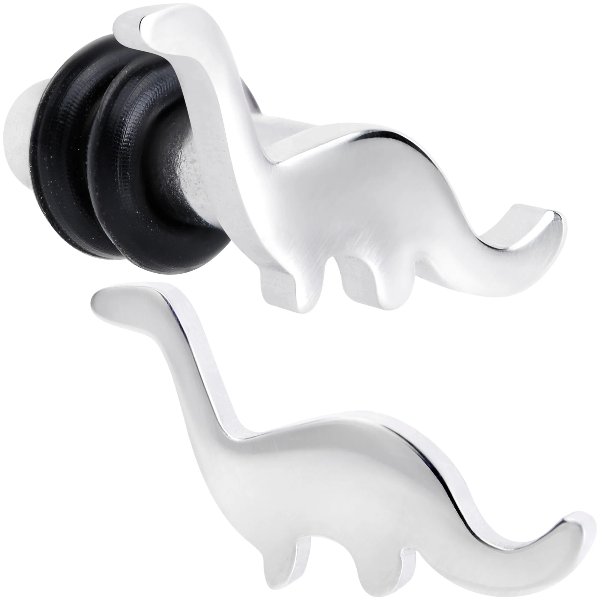 Brontosaurus Dinosaur Single Flare Plug Set 14G to 4G - Image 9