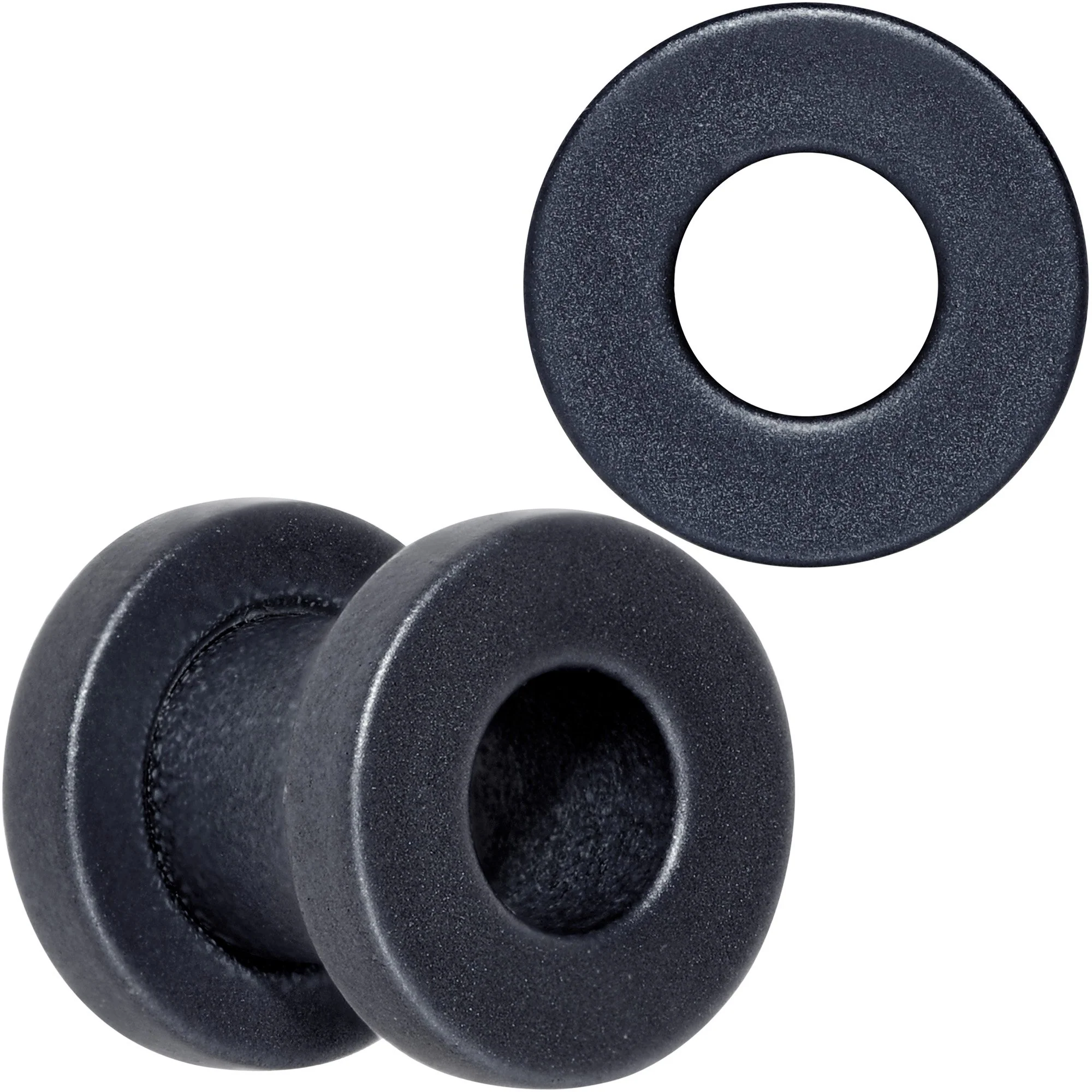 Brown Matte Silicone Screw Fit Tunnel Plug Set 6mm to 25mm - Image 7