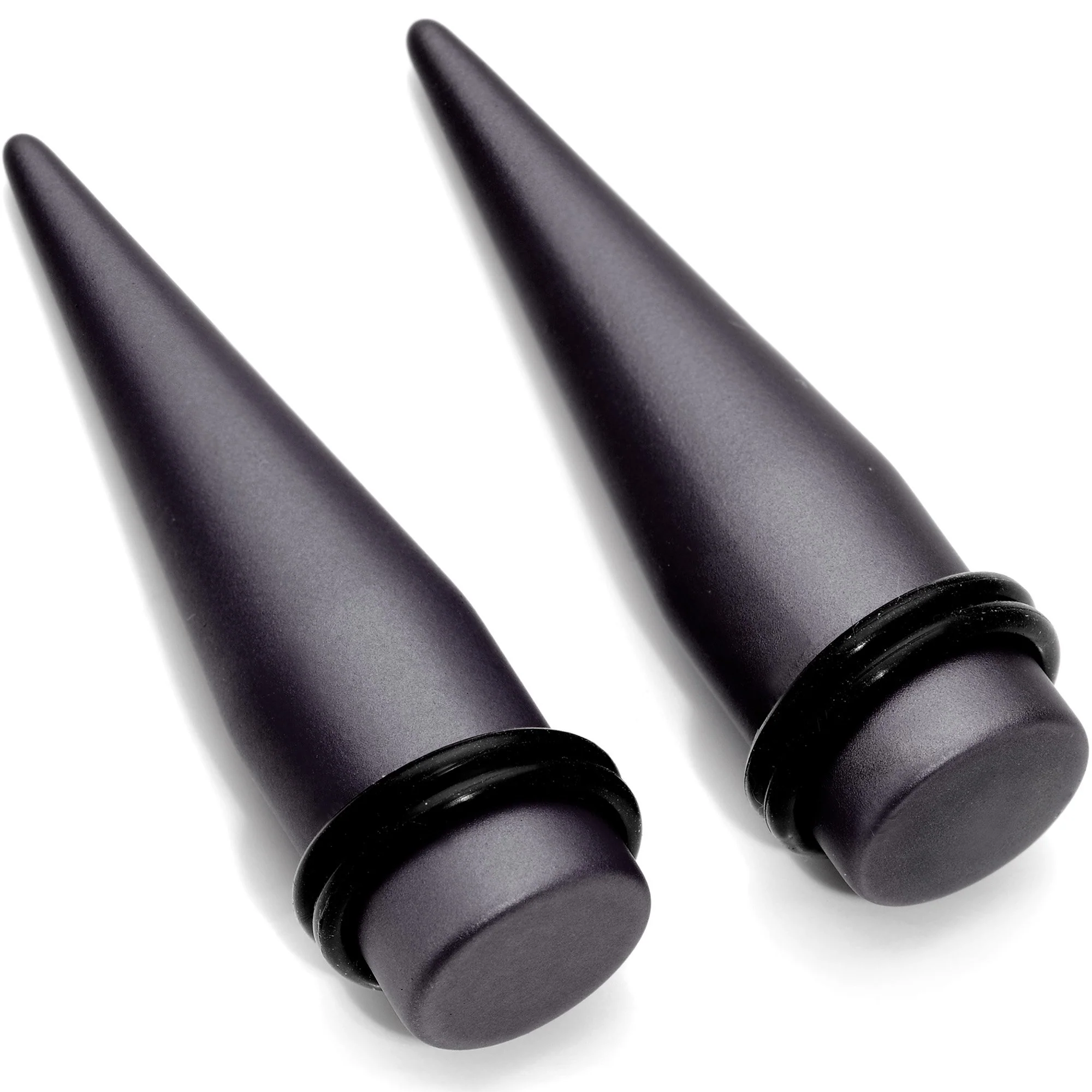 Brown Matte Silicone Straight Taper Set 4mm to 12mm - Image 11