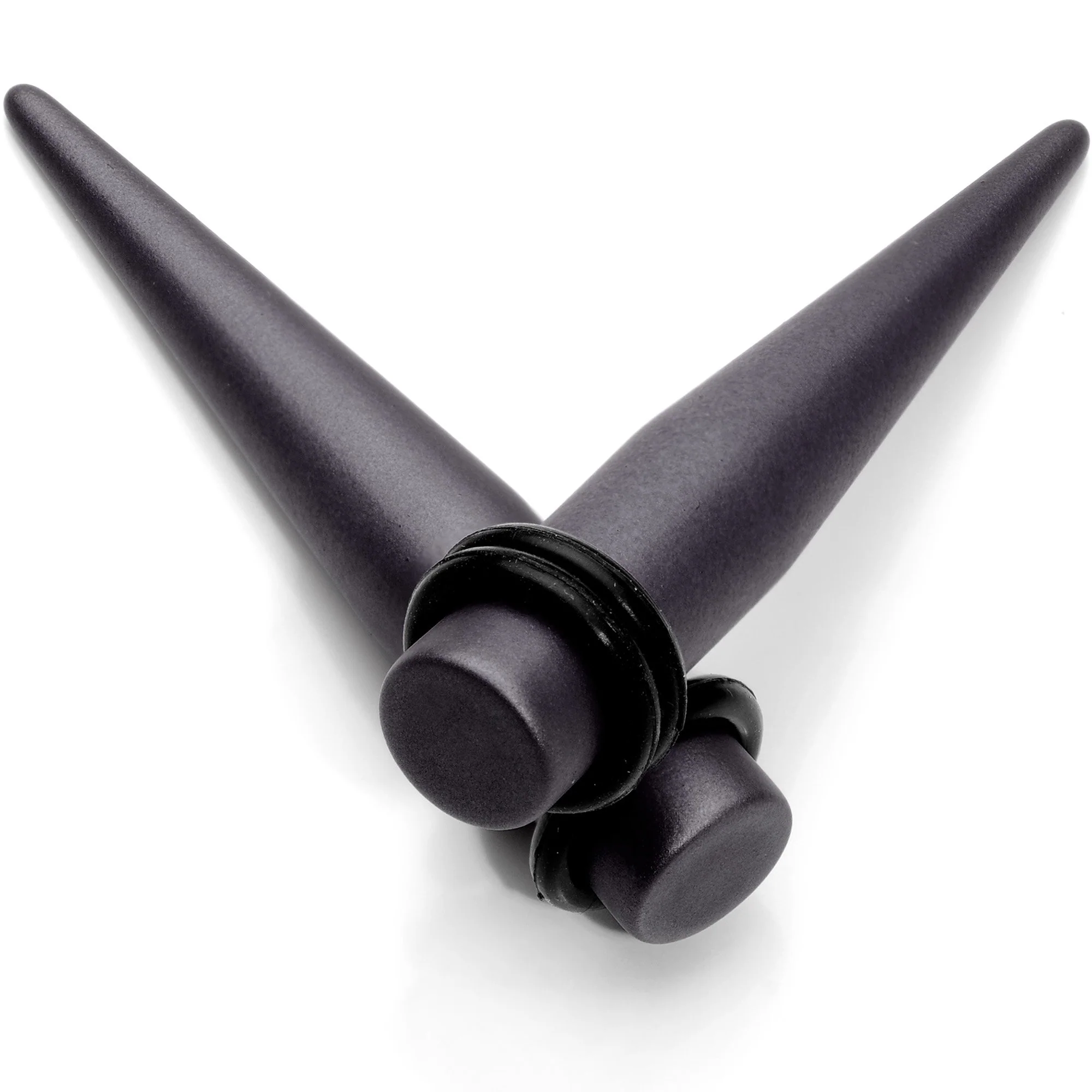 Brown Matte Silicone Straight Taper Set 4mm to 12mm - Image 2