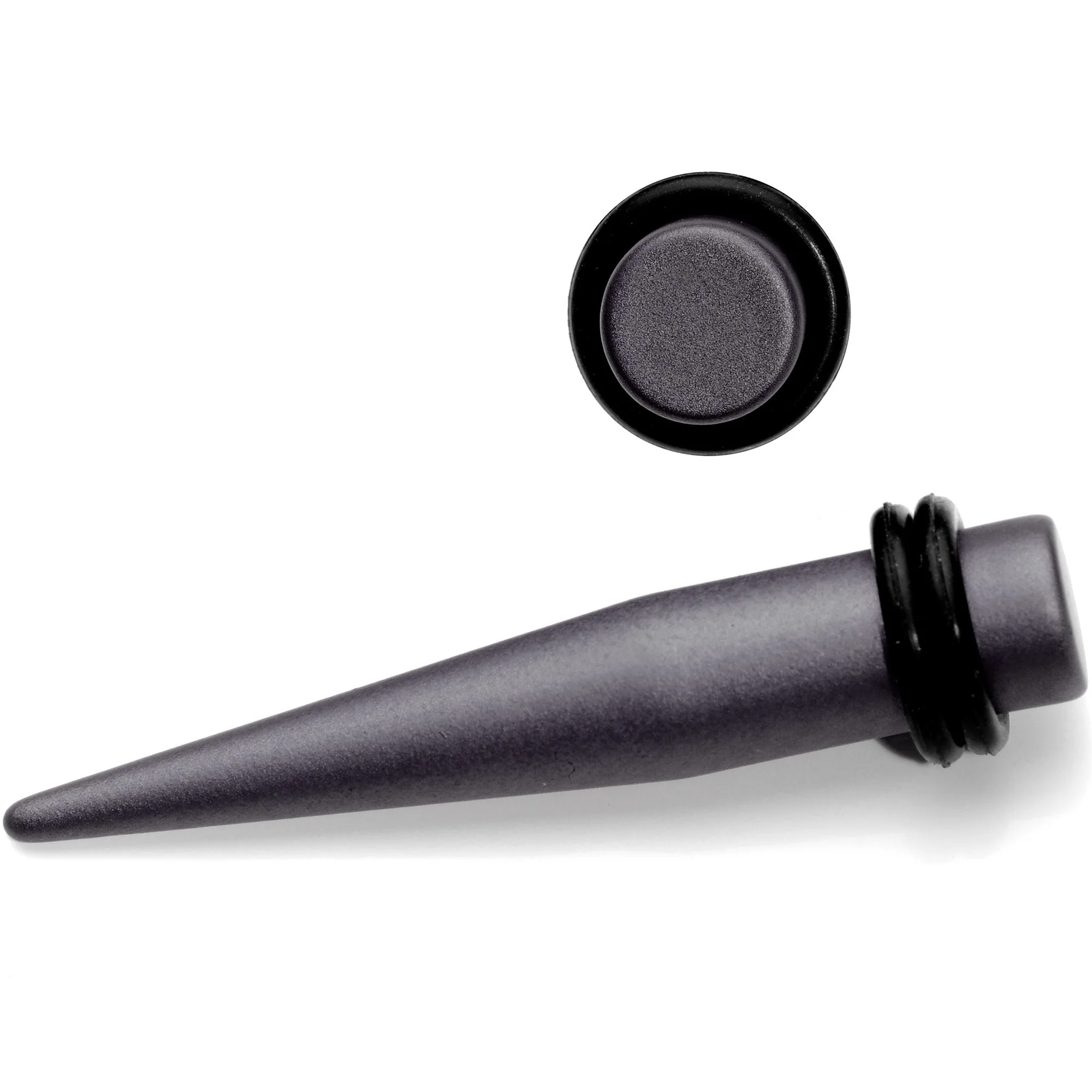 Brown Matte Silicone Straight Taper Set 4mm to 12mm - Image 3