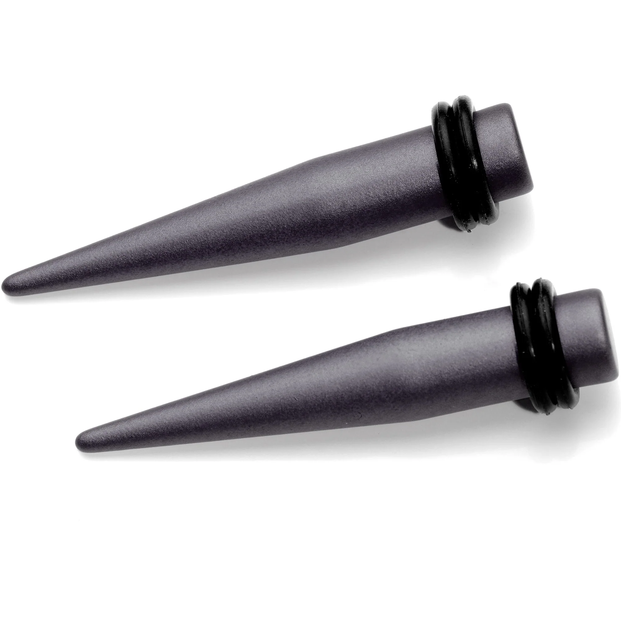 Brown Matte Silicone Straight Taper Set 4mm to 12mm - Image 4