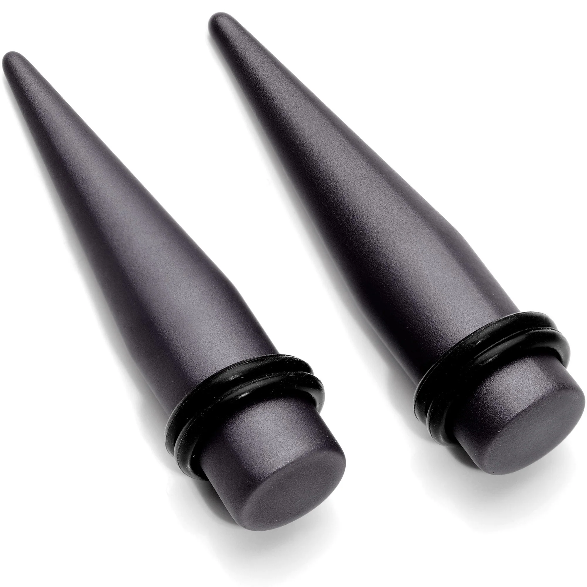 Brown Matte Silicone Straight Taper Set 4mm to 12mm - Image 5