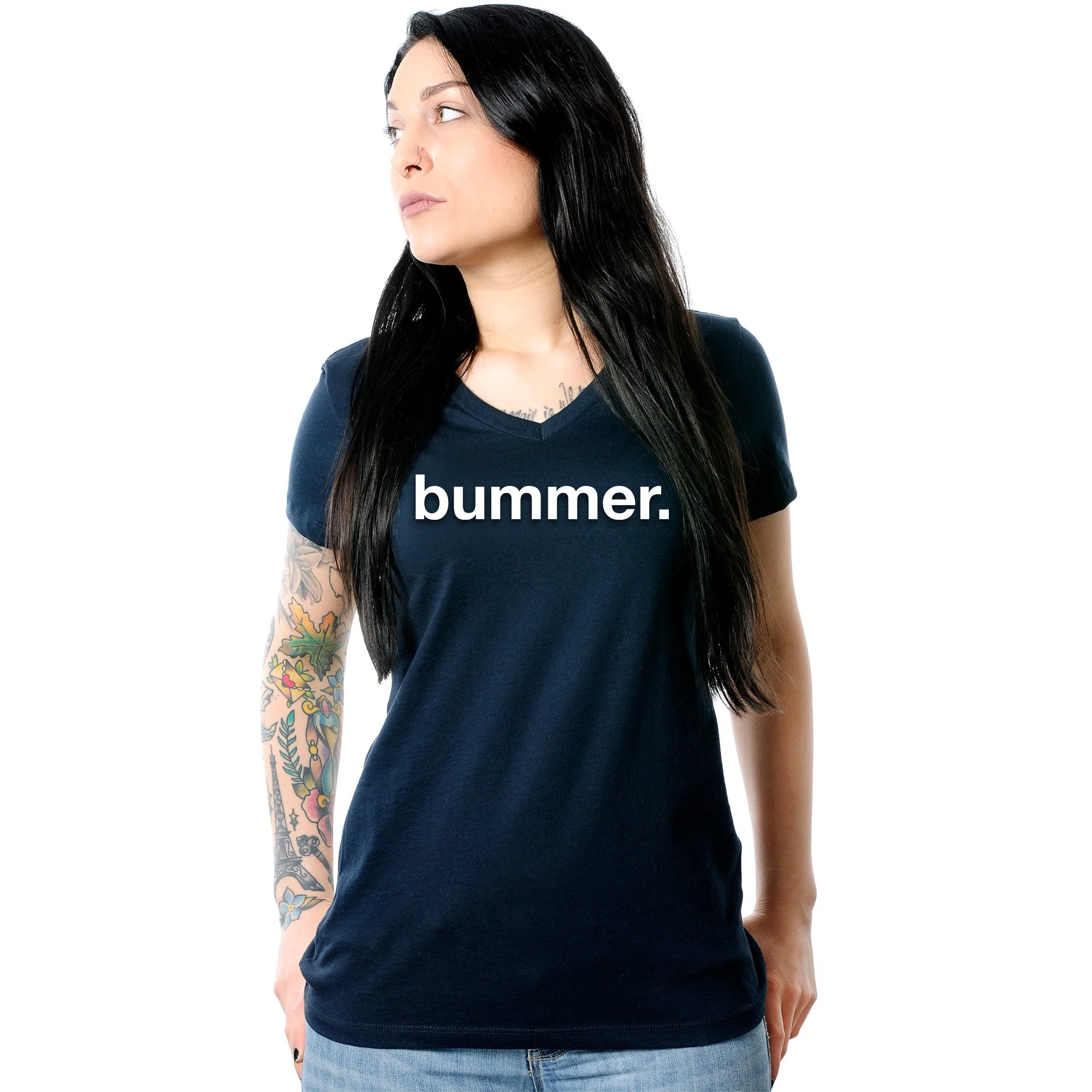 Bummer Tapered V-Neck Tee Shirt - Image 8