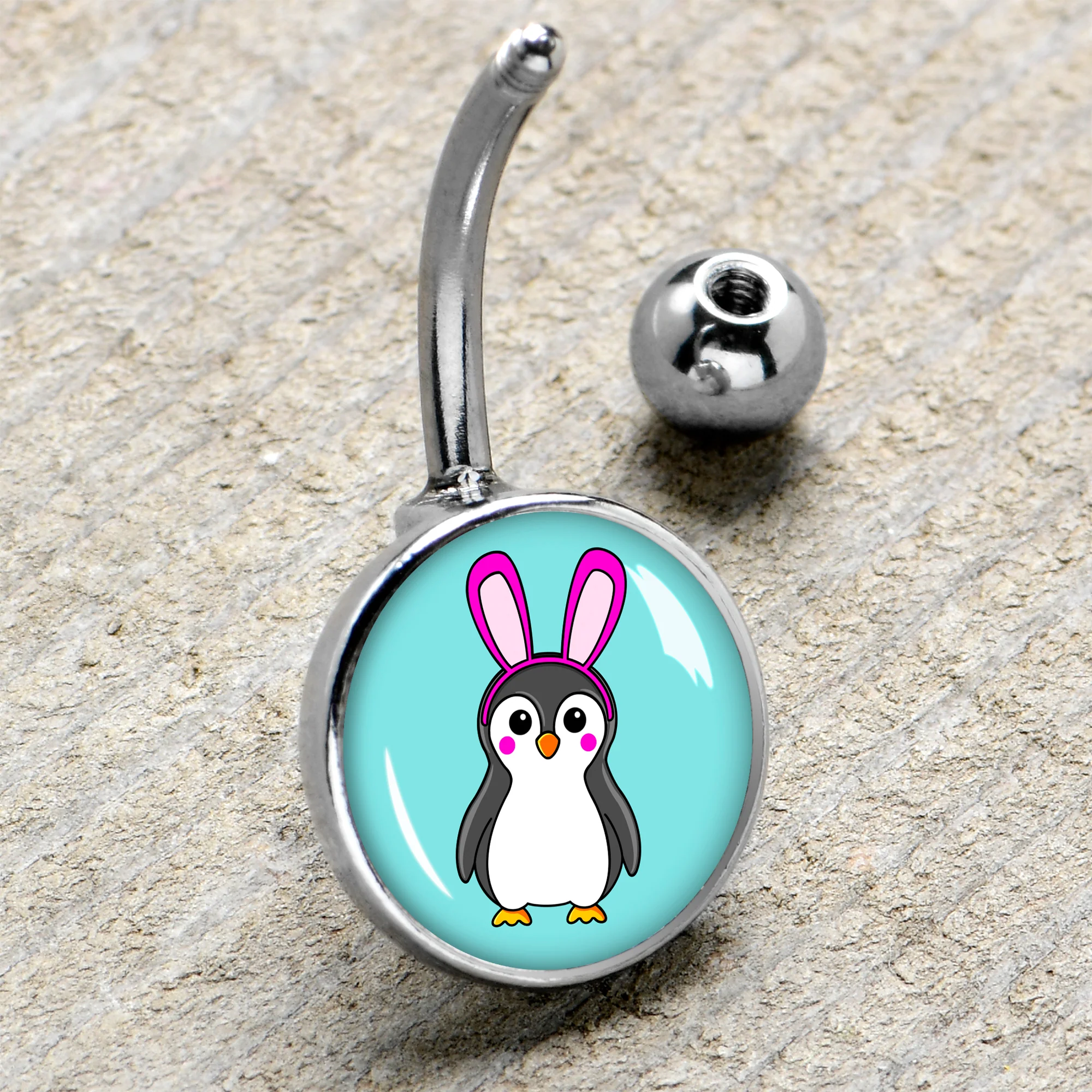 Bunny Penguin Belly Ring by Onyx O - Image 4