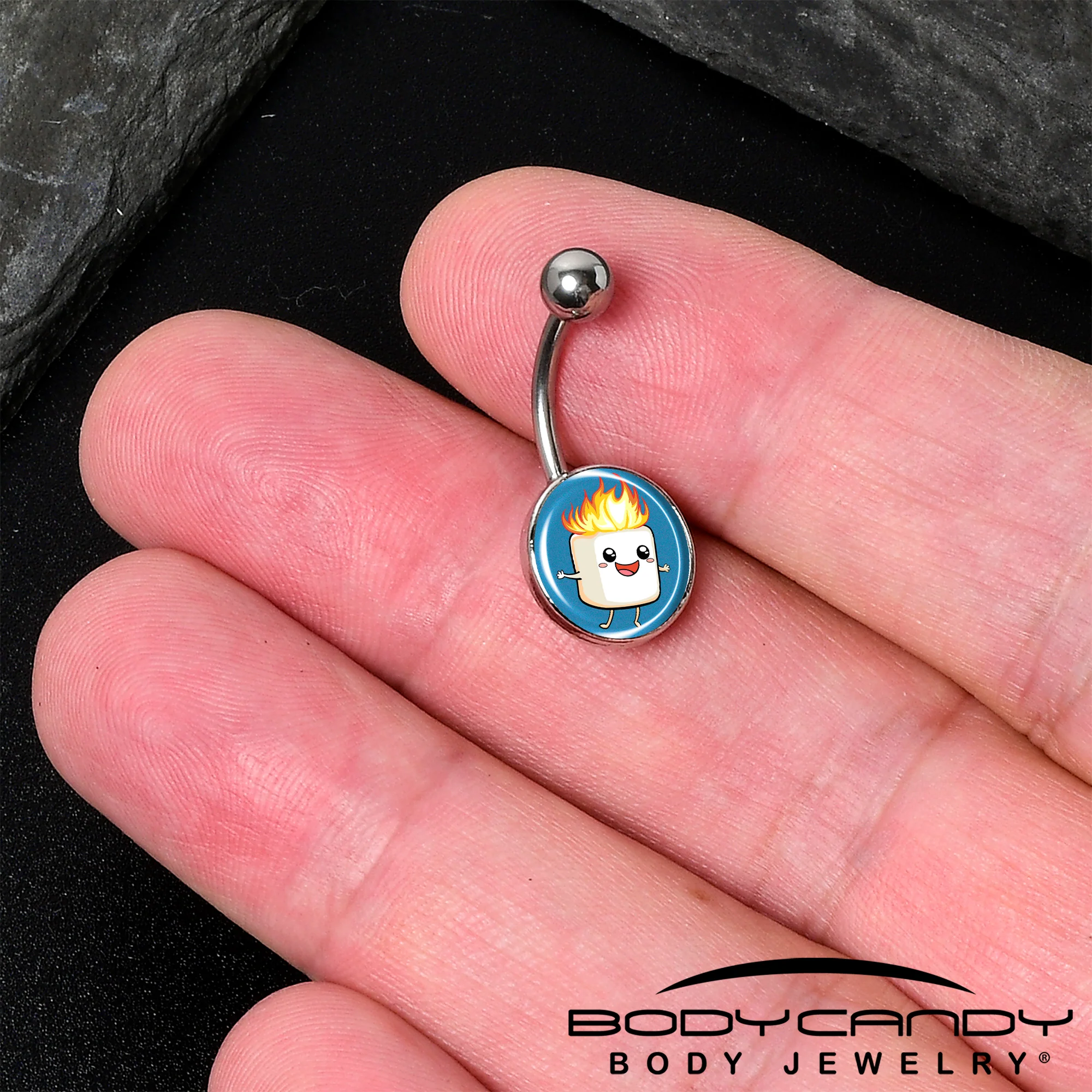 Burning Marshmallow Belly Ring by Onyx O - Image 2