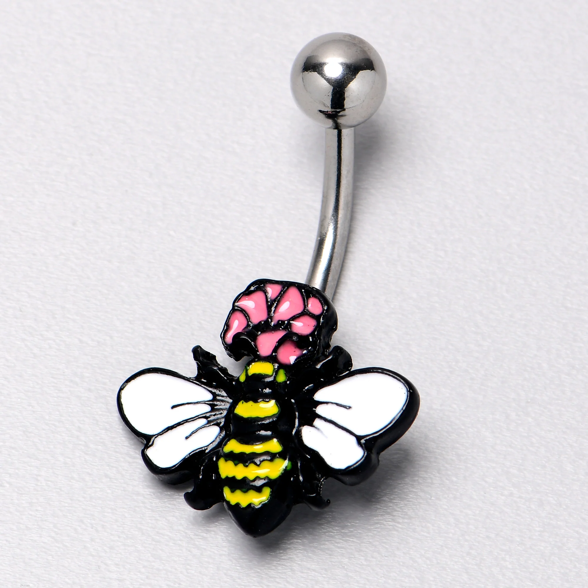 Busy Bee Flower Belly Ring - Image 5