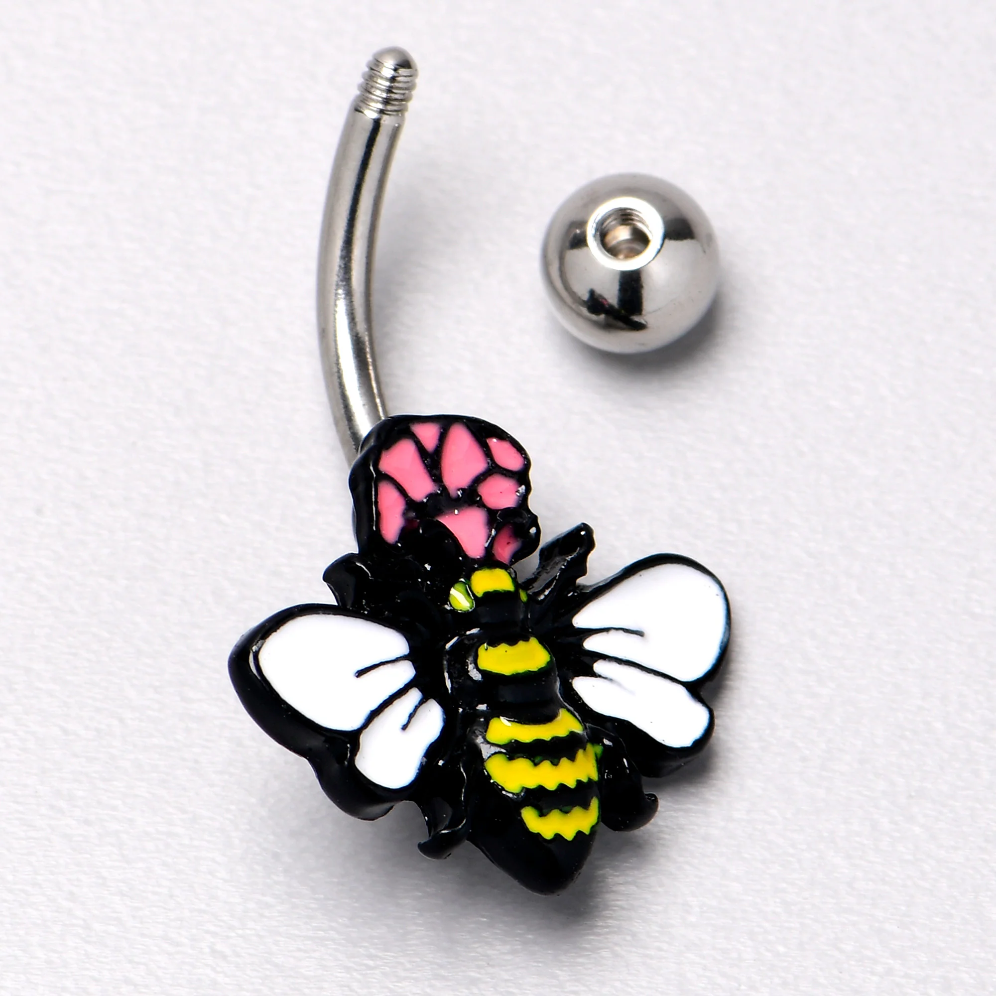 Busy Bee Flower Belly Ring - Image 7