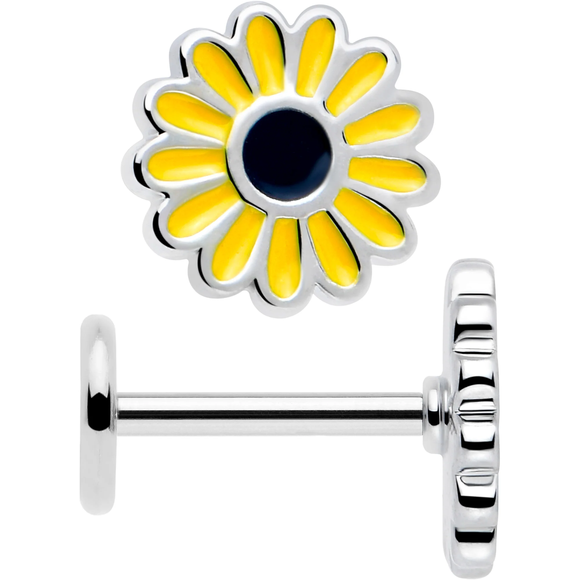 Cheery Sunflower Flat Back Earring Set of 2 - Image 6