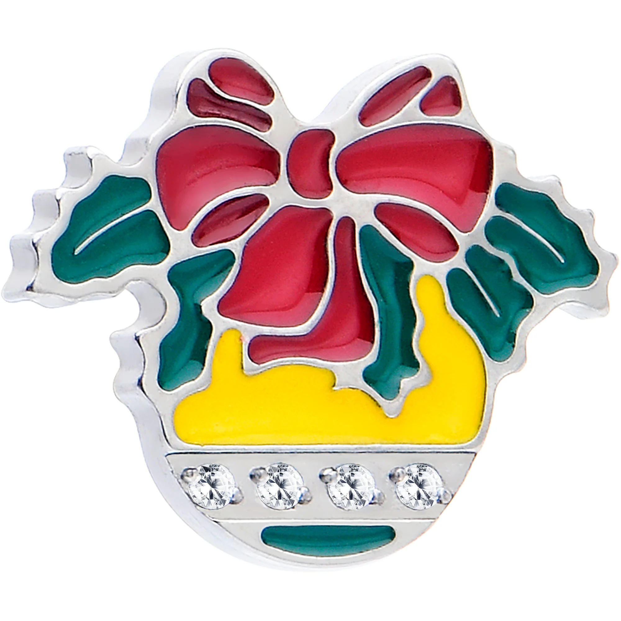 Christmas Flat Back Earring - Holiday Ornament - Image 2