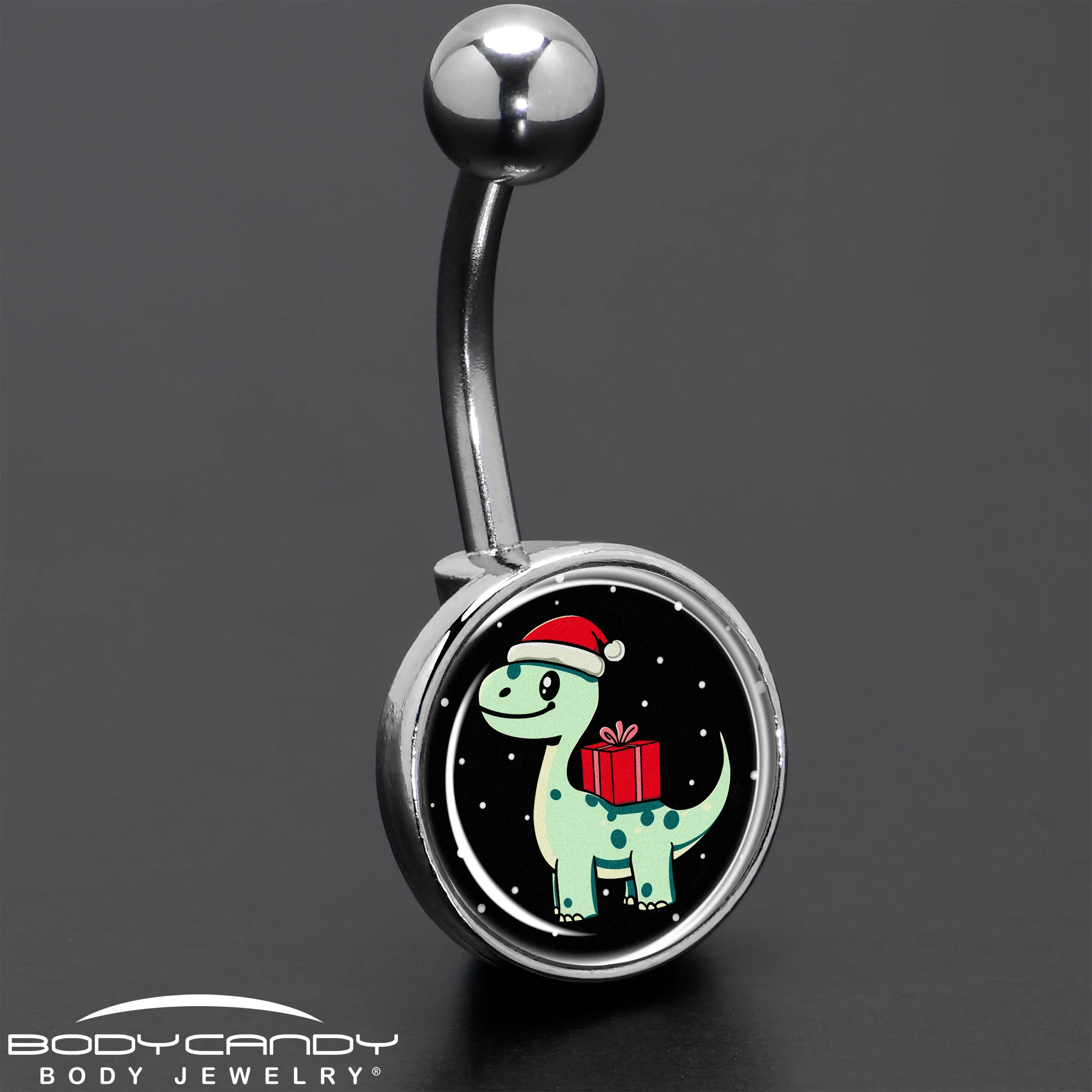 Christmas Holiday Dinosaur Belly Ring by Onyx O - Image 8