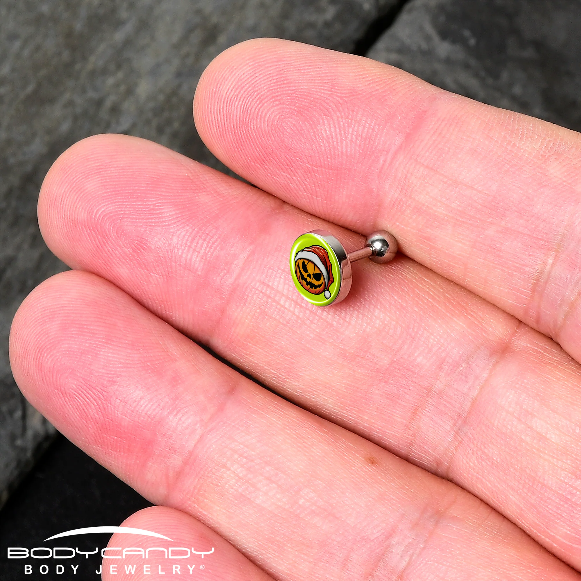 Christmas Holiday Santa Hat Pumpkin Tragus Cartilage Earring by Onyx O - Image 2