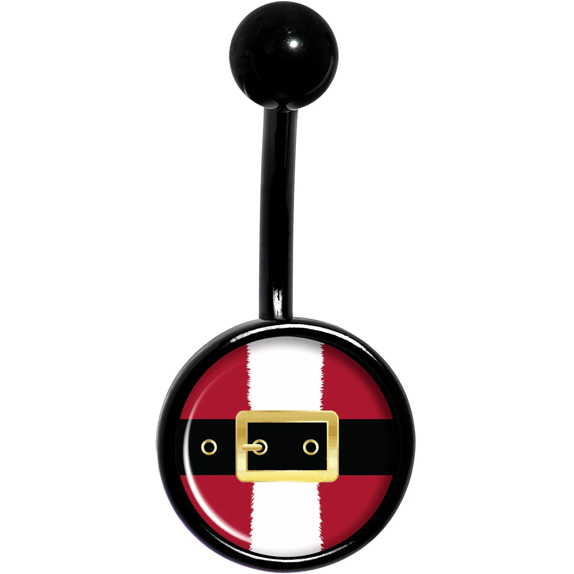 Christmas Santa Suit Black Belly Ring - Image 2