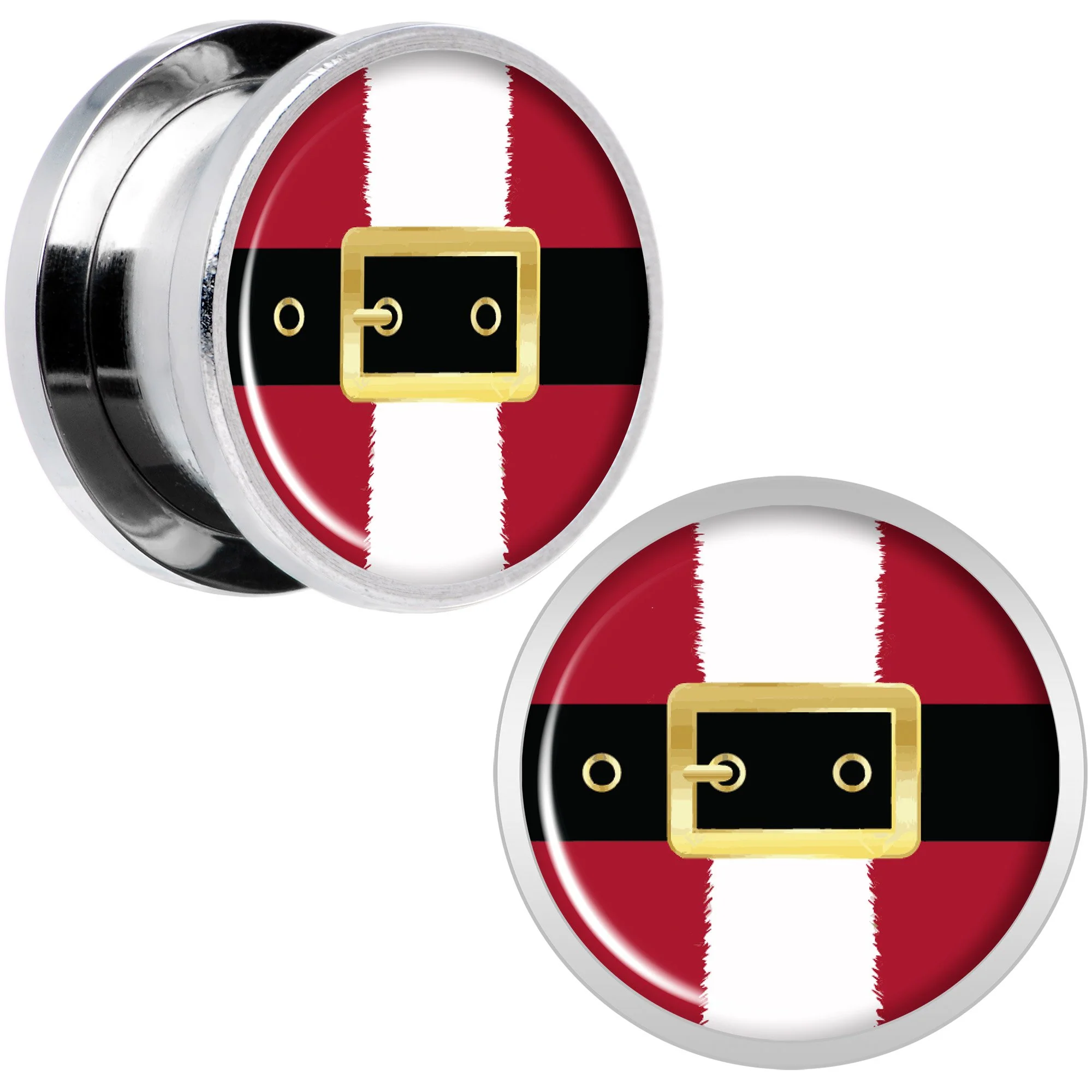 Christmas Santa Suit Screw Fit Plug Set Sizes 5mm to 20mm - Image 6