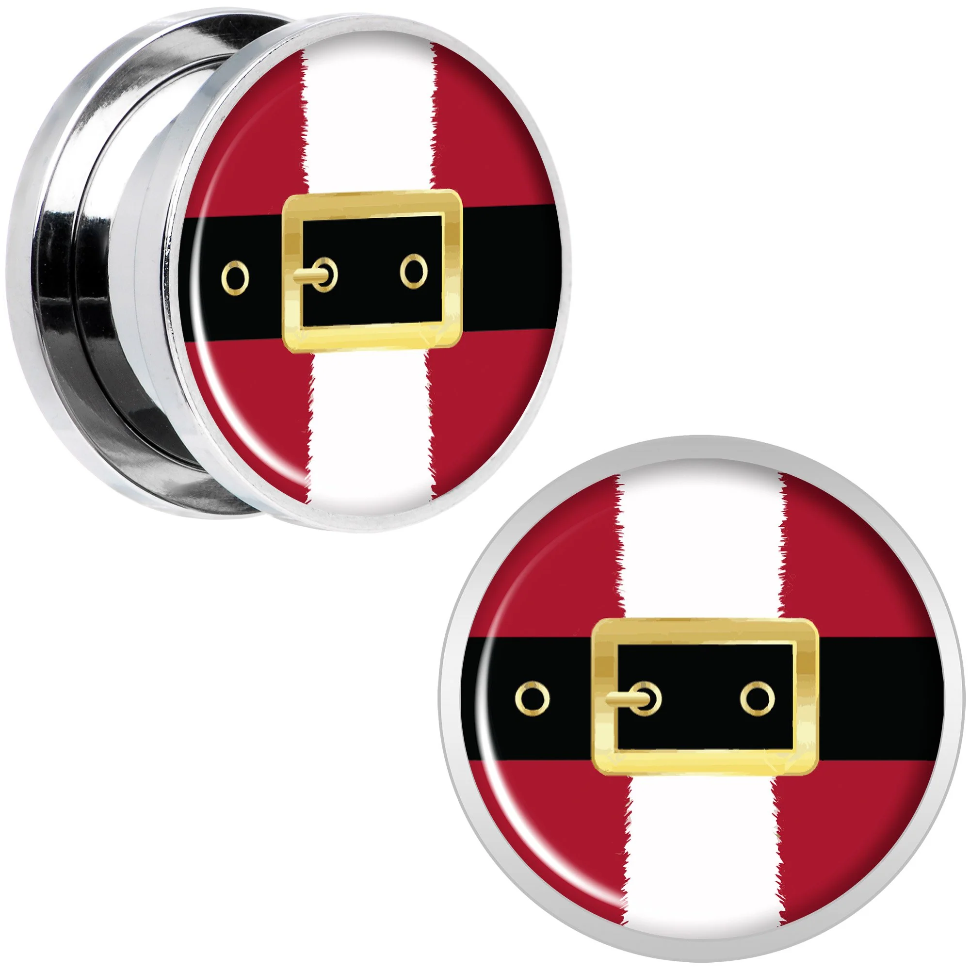 Christmas Santa Suit Screw Fit Plug Set Sizes 5mm to 20mm - Image 7