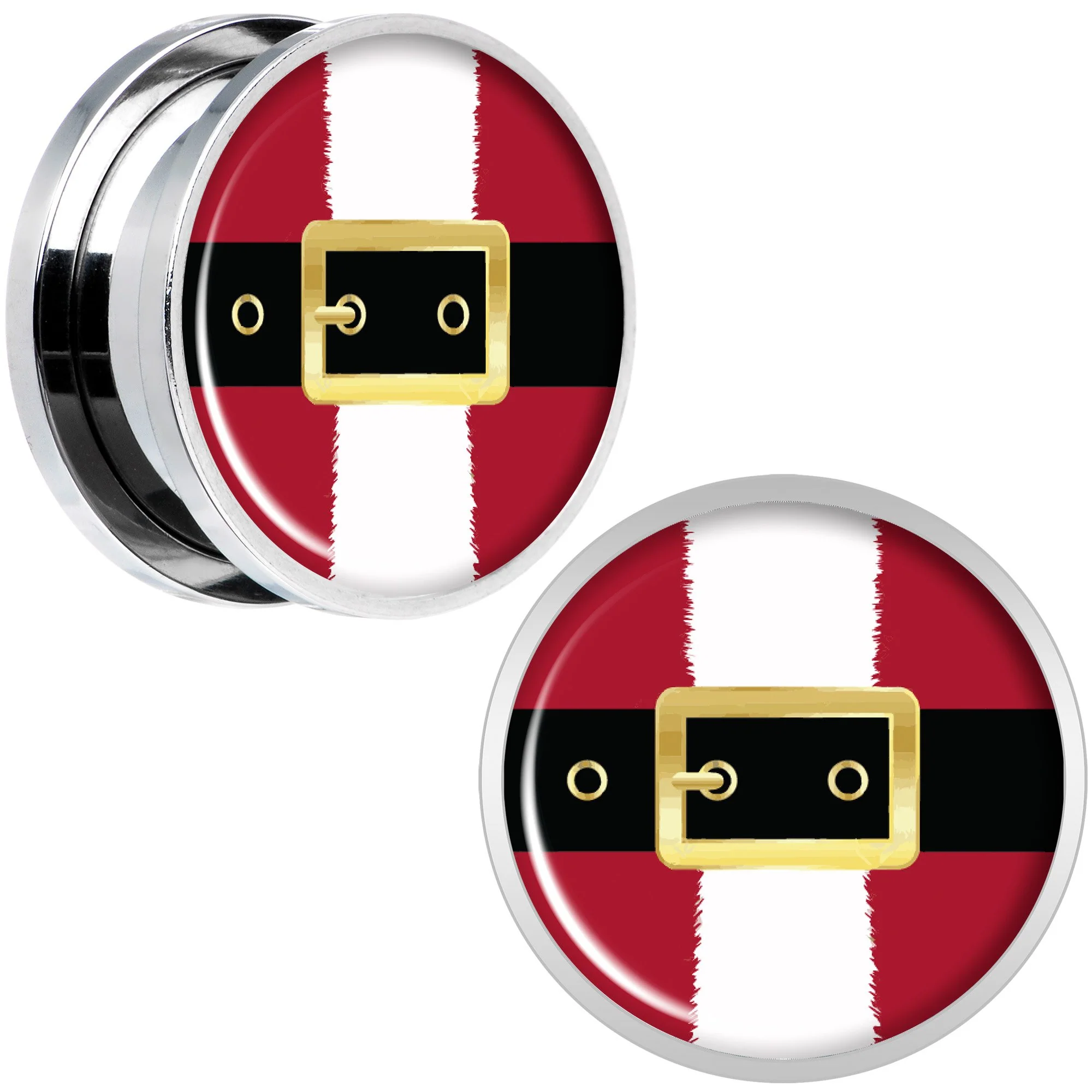 Christmas Santa Suit Screw Fit Plug Set Sizes 5mm to 20mm - Image 8