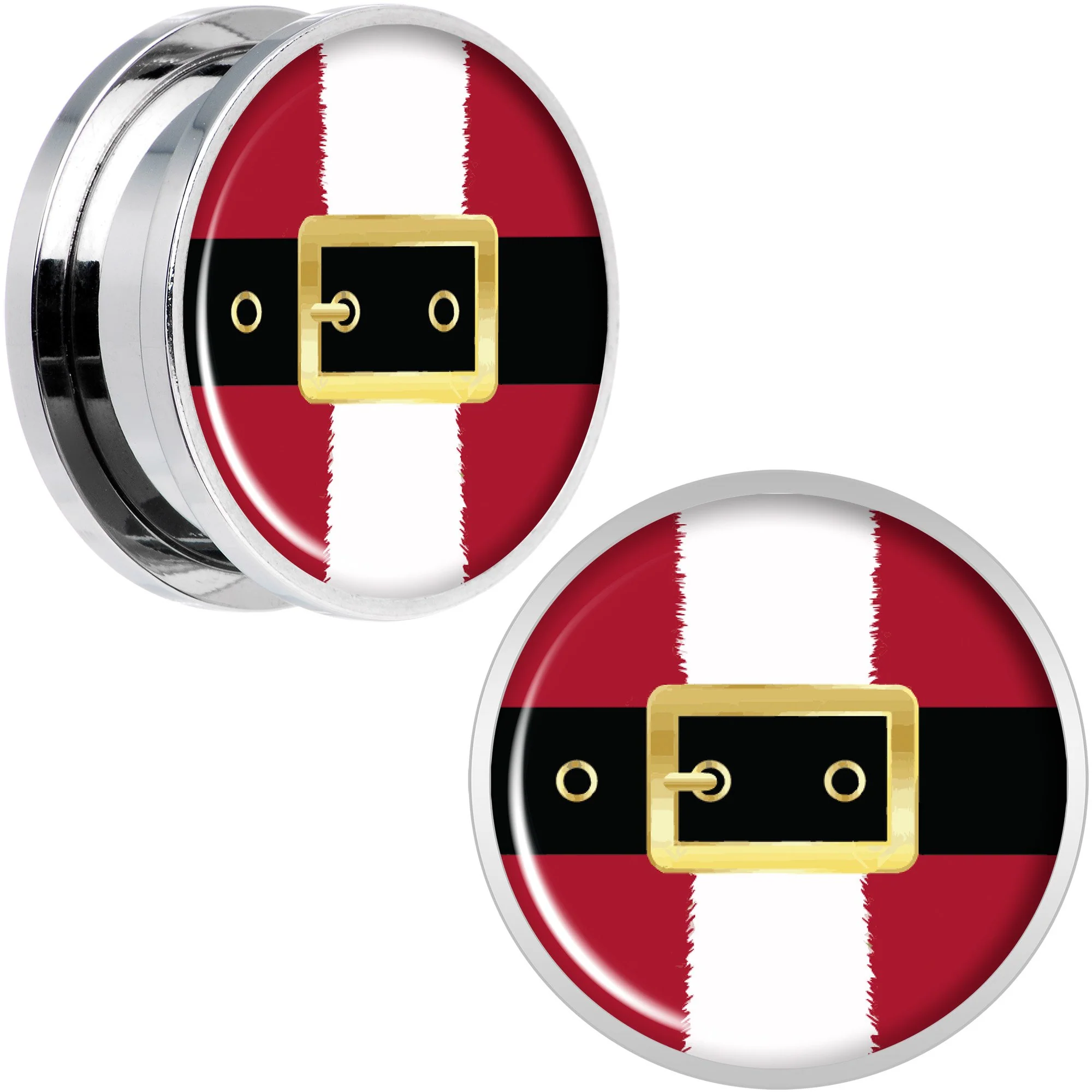 Christmas Santa Suit Screw Fit Plug Set Sizes 5mm to 20mm - Image 9