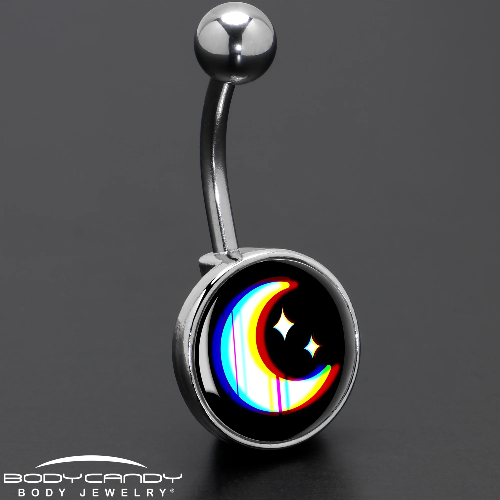 Chromatic Moon Belly Ring by Onyx O - Image 8
