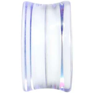 Clear Acrylic Optical Illusion Saddle Plug 14mm to 25mm - Image 3