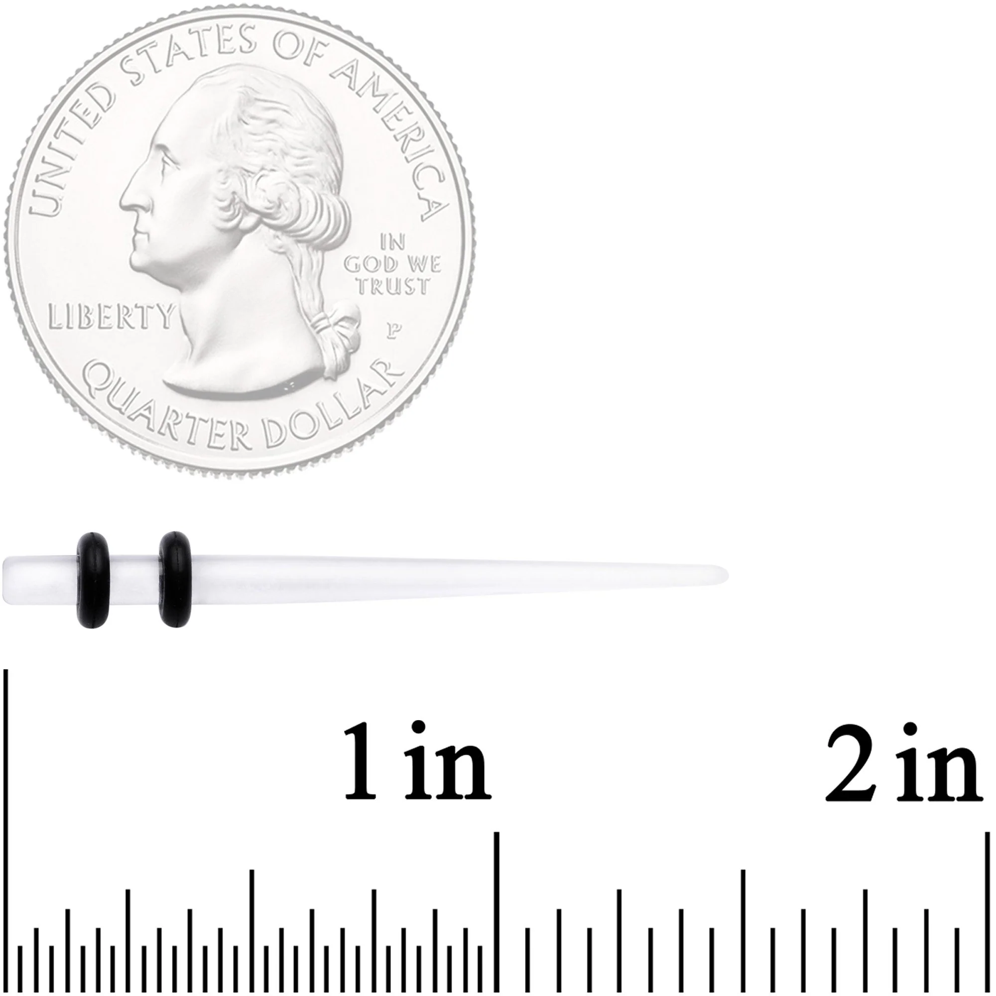 Clear Acrylic Straight Taper Set - Image 4